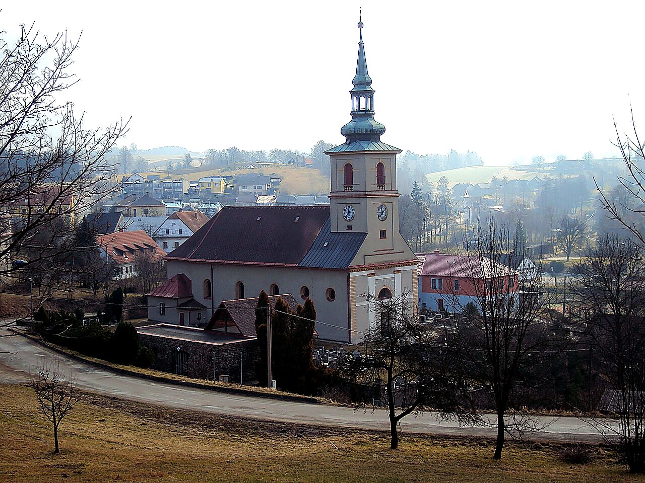 
<span>kostel svatého Jakuba Staršího (Bystřec)</span>
