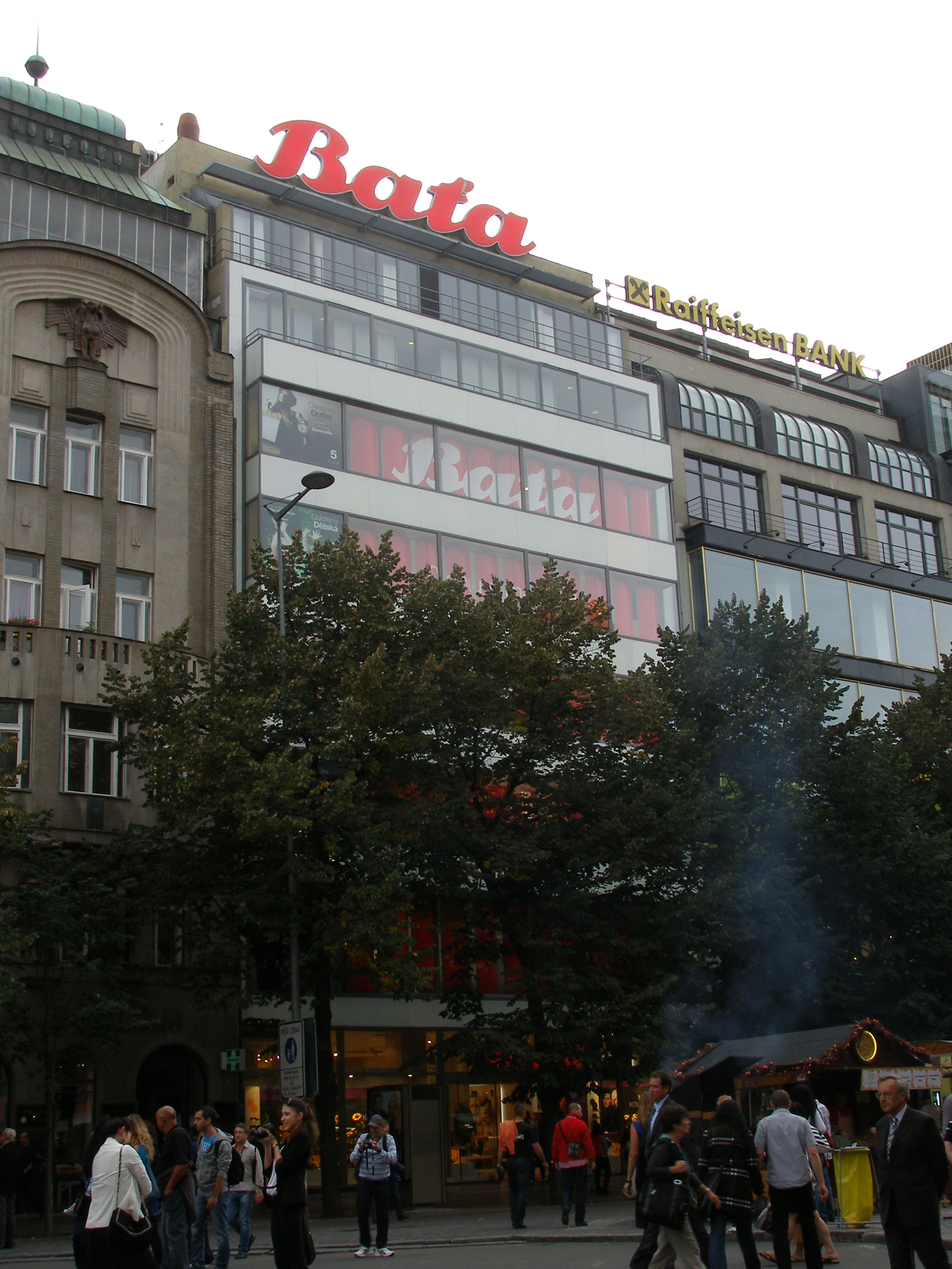 Dnešní pohled – Baťův palác