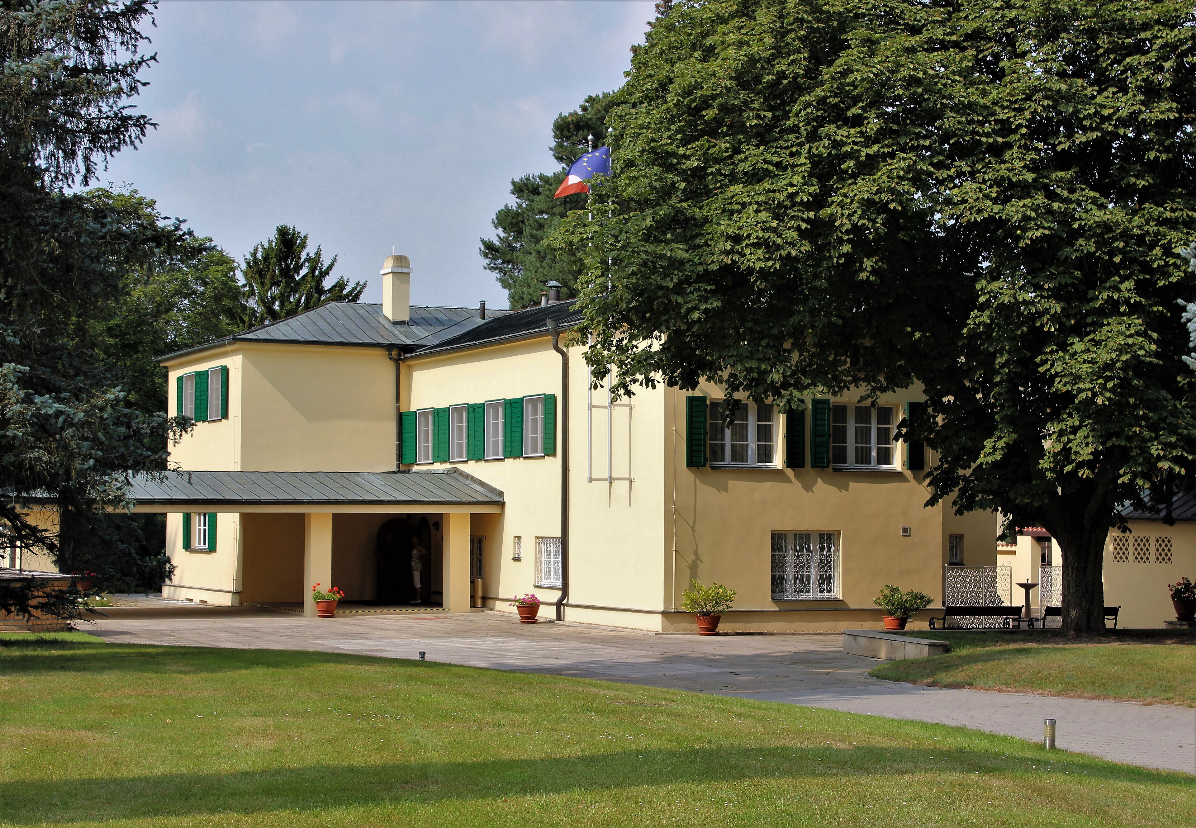 Dnešní pohled – Benešova vila