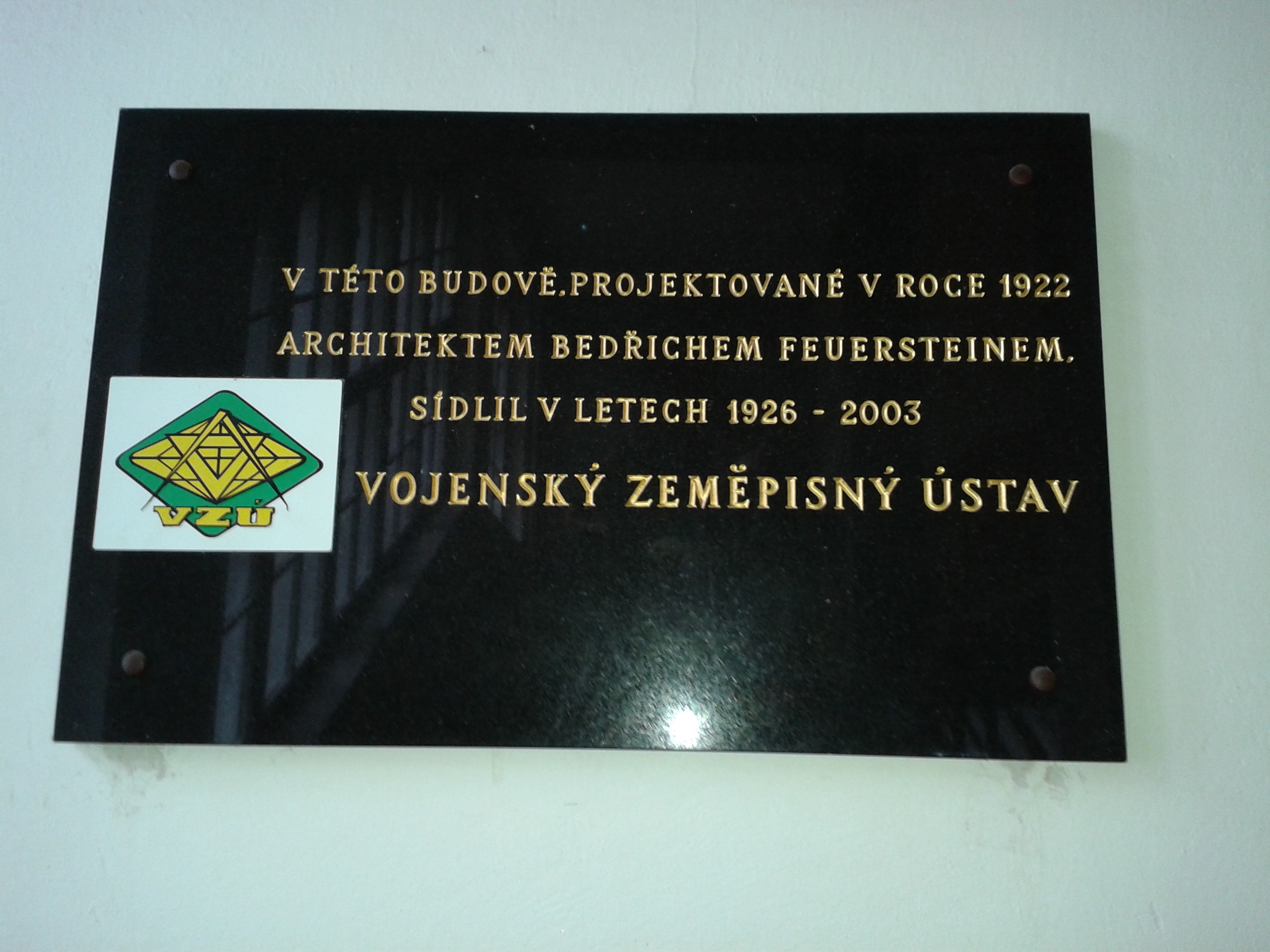 Dnešní pohled – Budova Vojenského zeměpisného ústavu