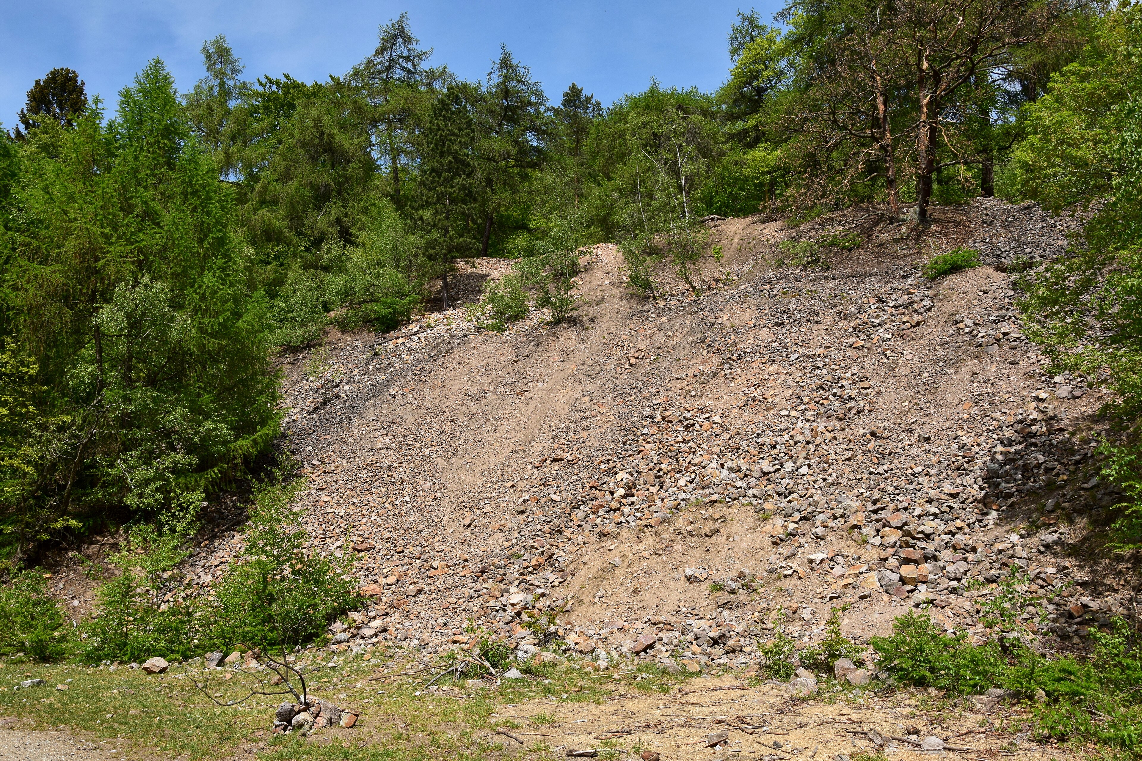 Dnešní pohled – Důlní revír Knötel