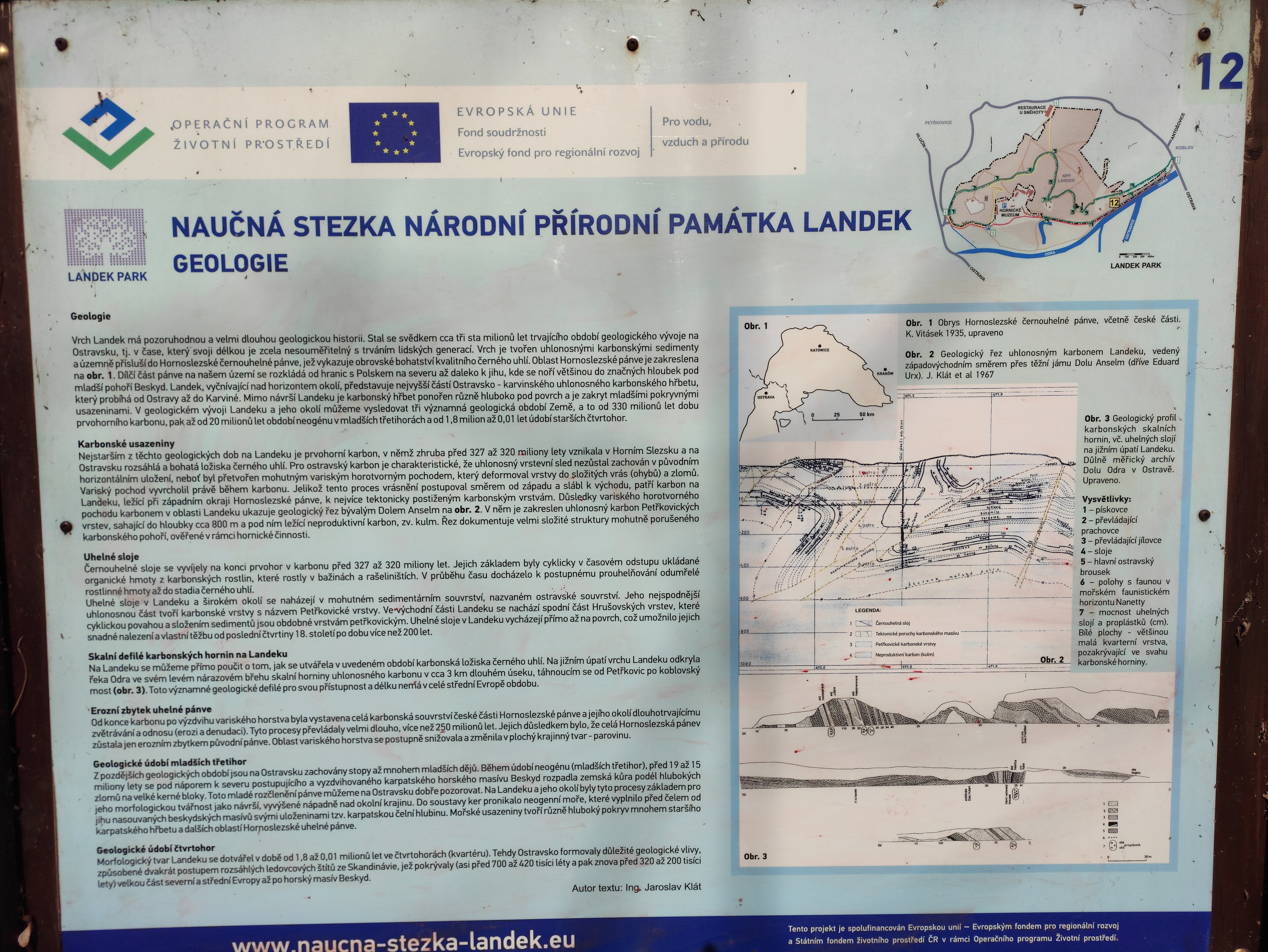 Dnešní pohled – Výšinné neopevněné sídliště Landek