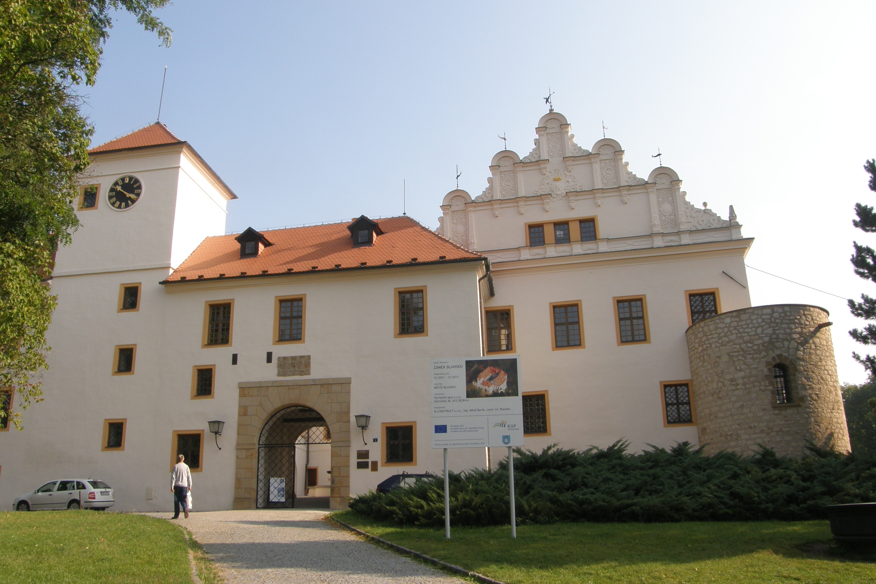 Dnešní pohled – zámek Blansko