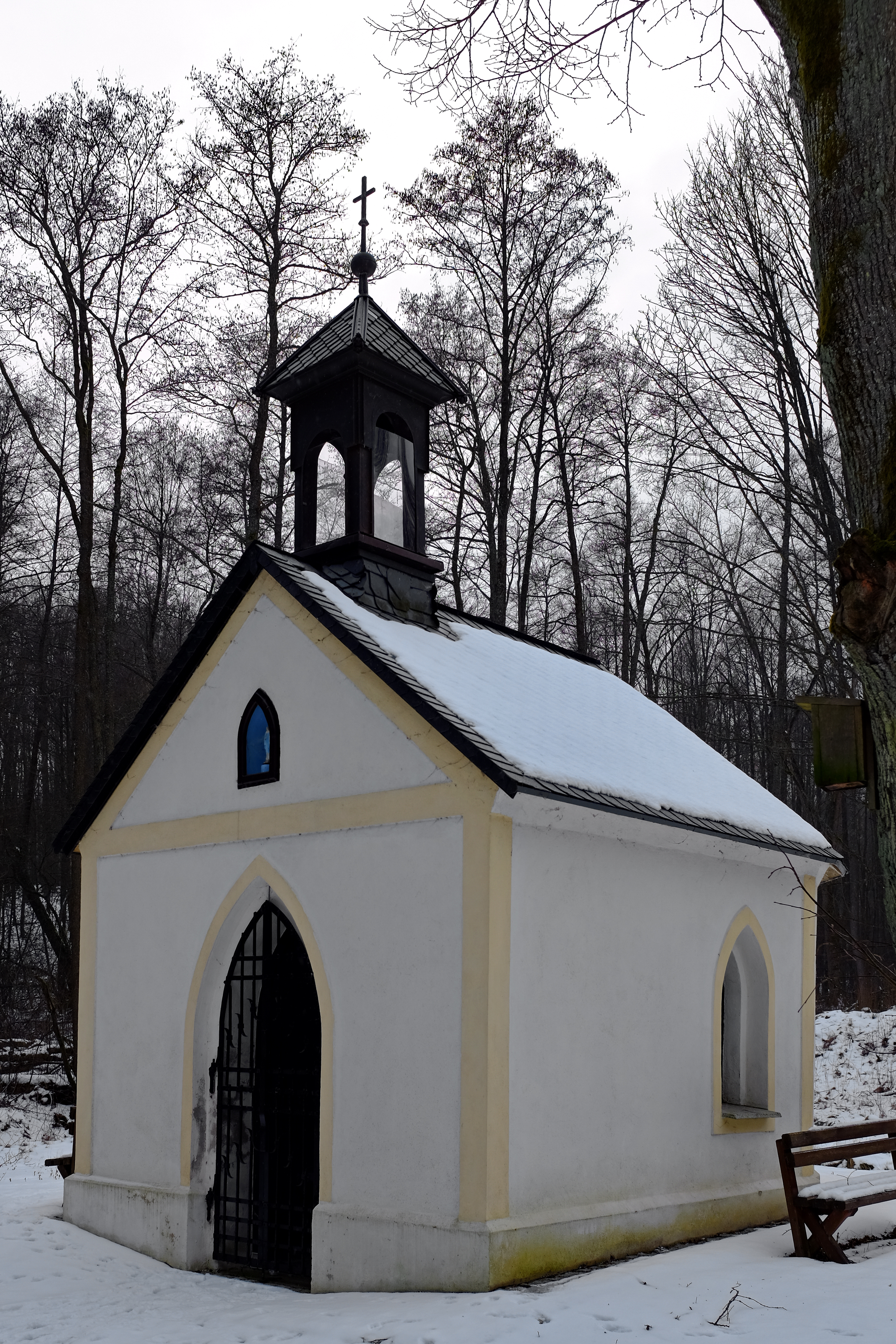Dnešní pohled – Kaple Panny Marie (Andělská Hora)