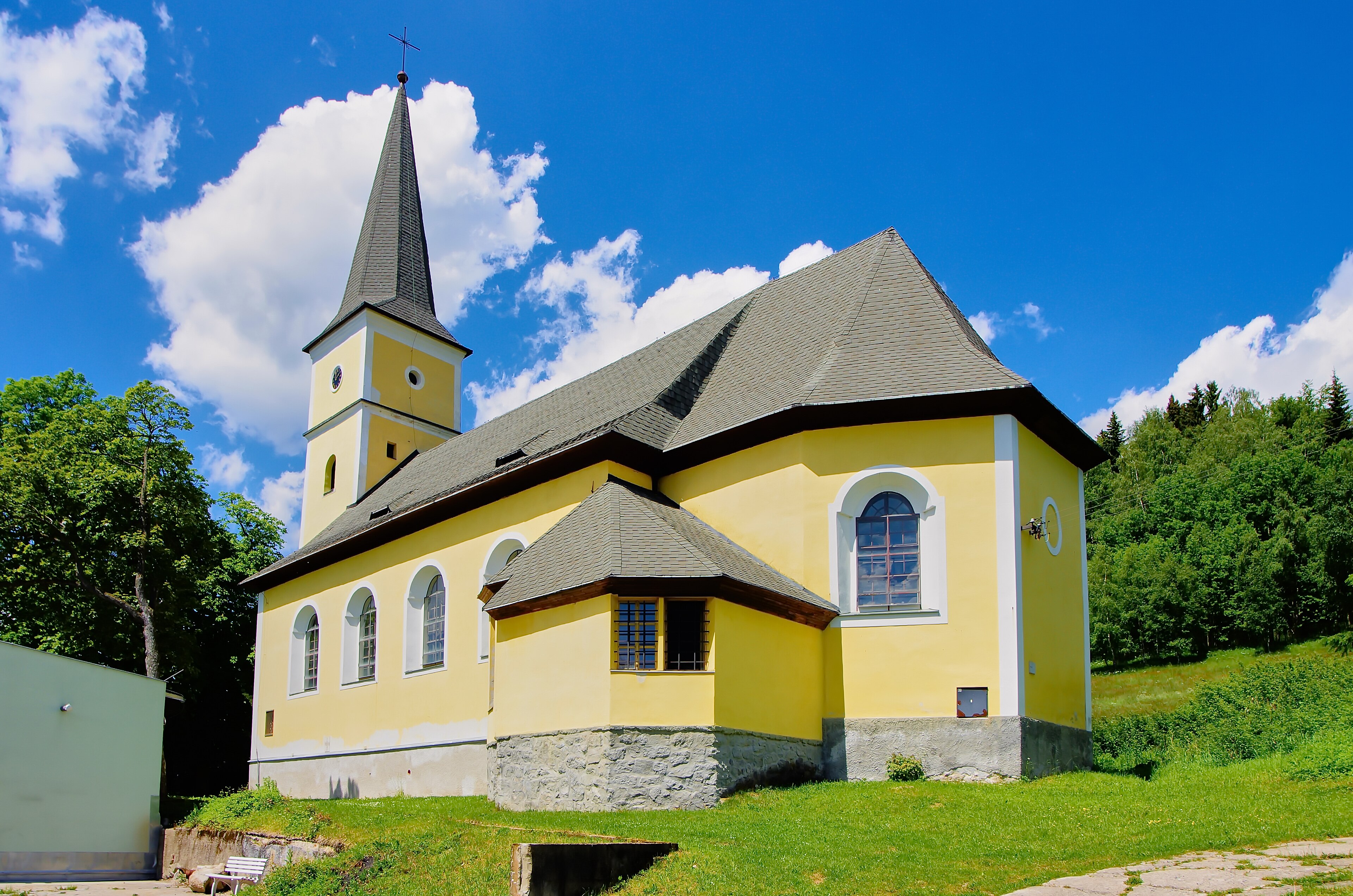 Dnešní pohled – Kostel Navštívení Panny Marie (Rudné)