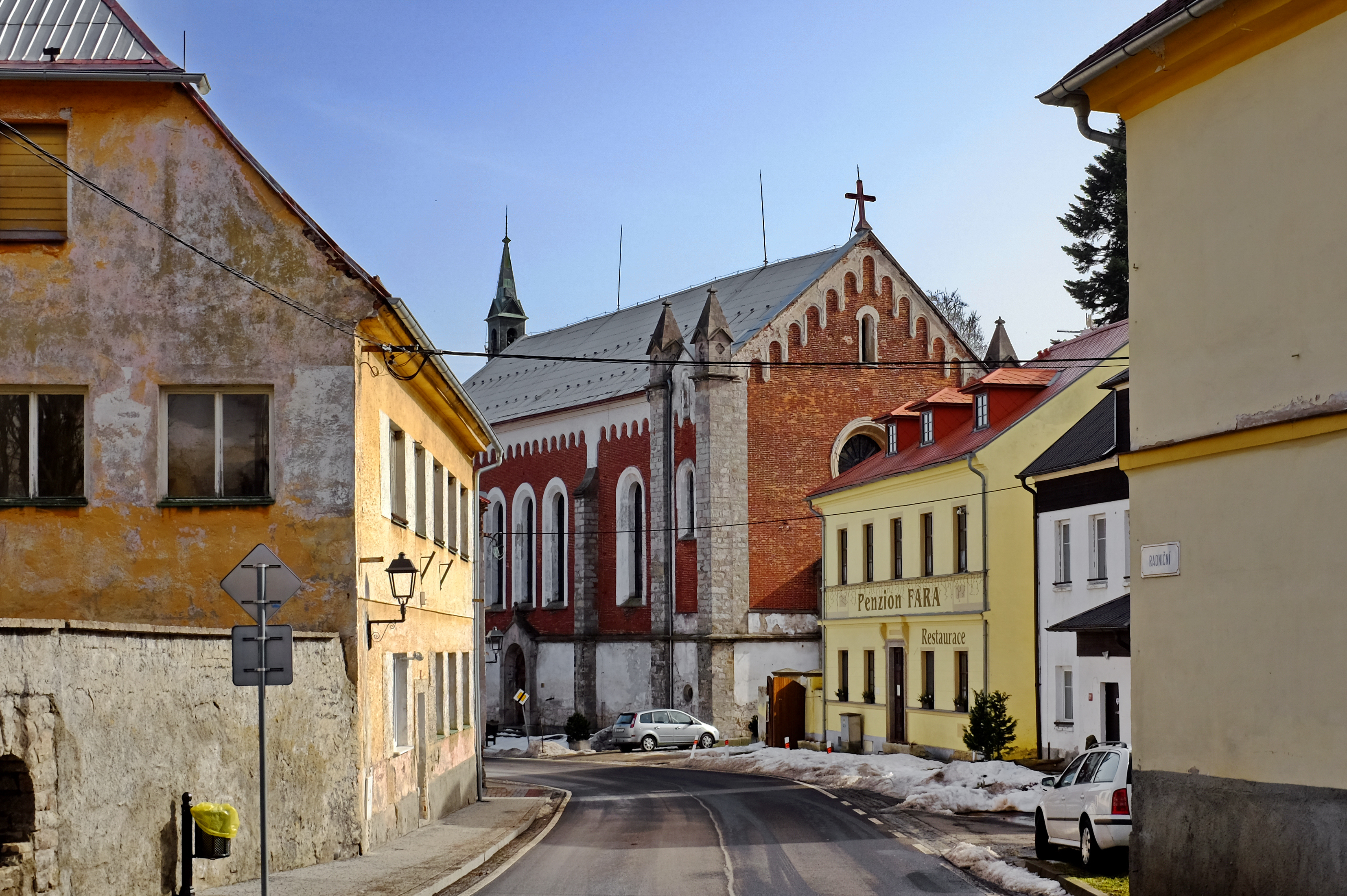 Dnešní pohled – Kostel svaté Kateřiny (Krásno)