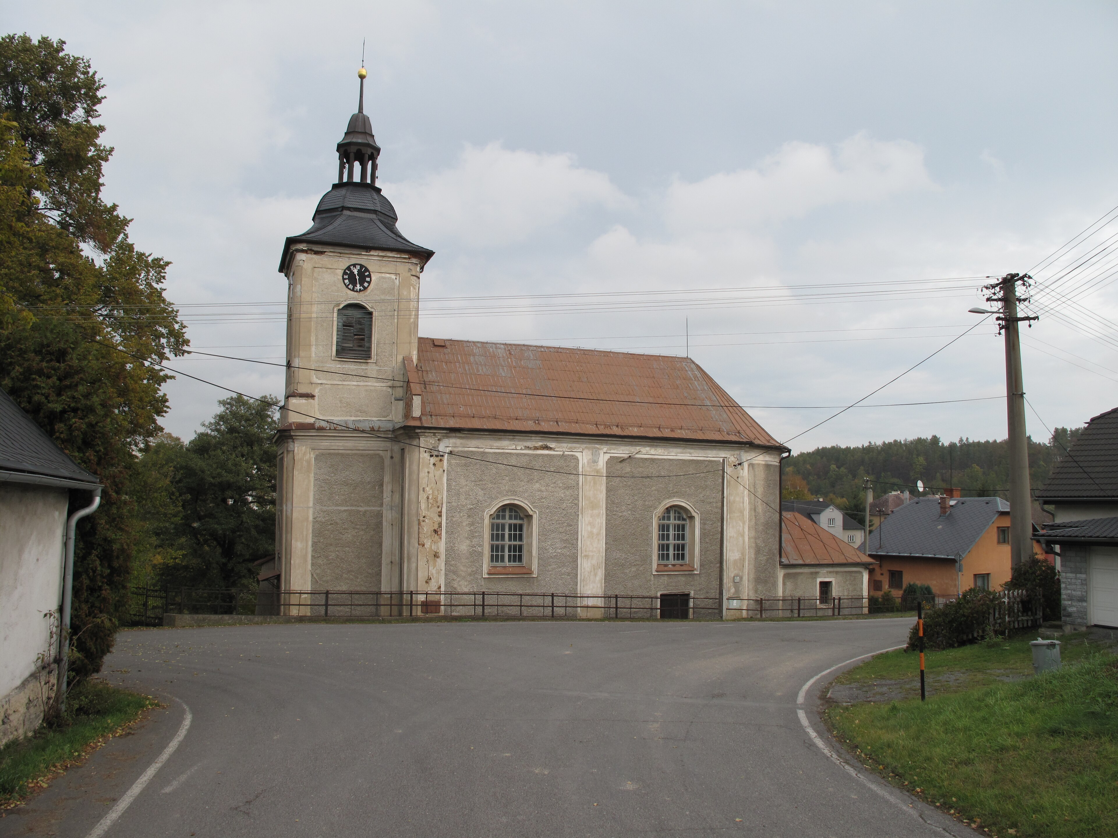 Dnešní pohled – Kostel svatého Michaela (Bohdanovice)