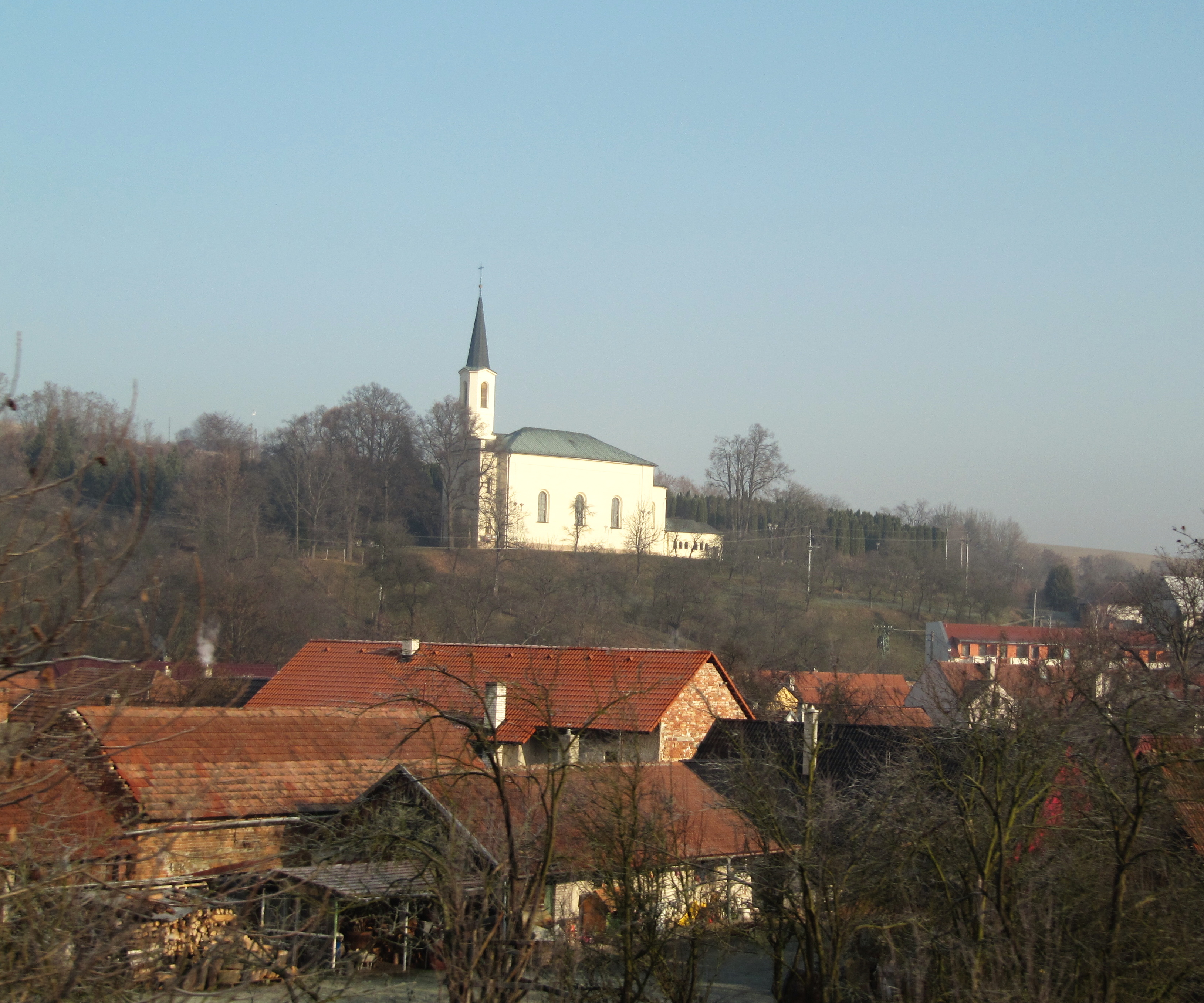 Dnešní pohled – Kostel svatého Stanislava (Pitín)