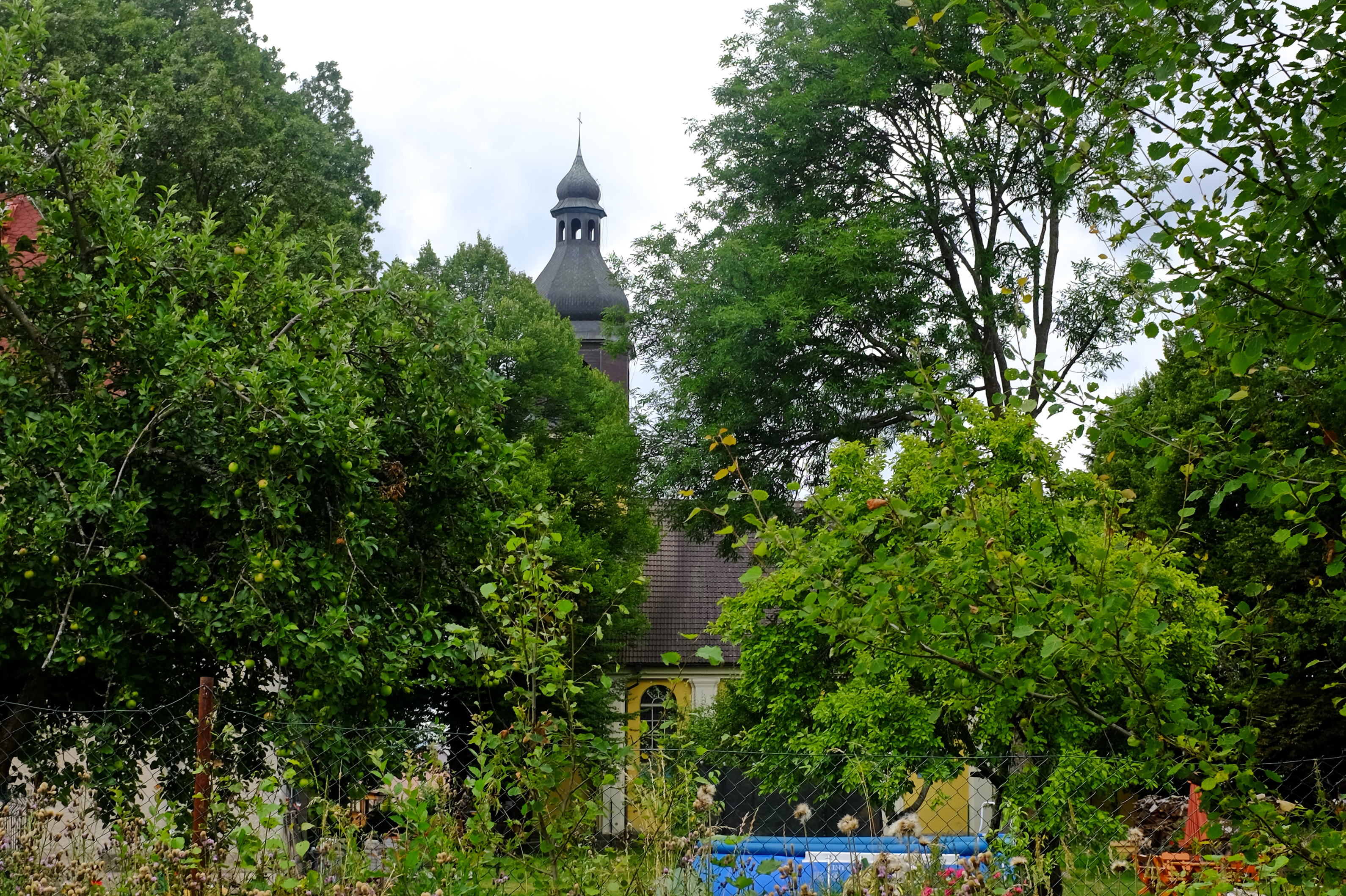 Dnešní pohled – evangelický kostel v Mokřinách