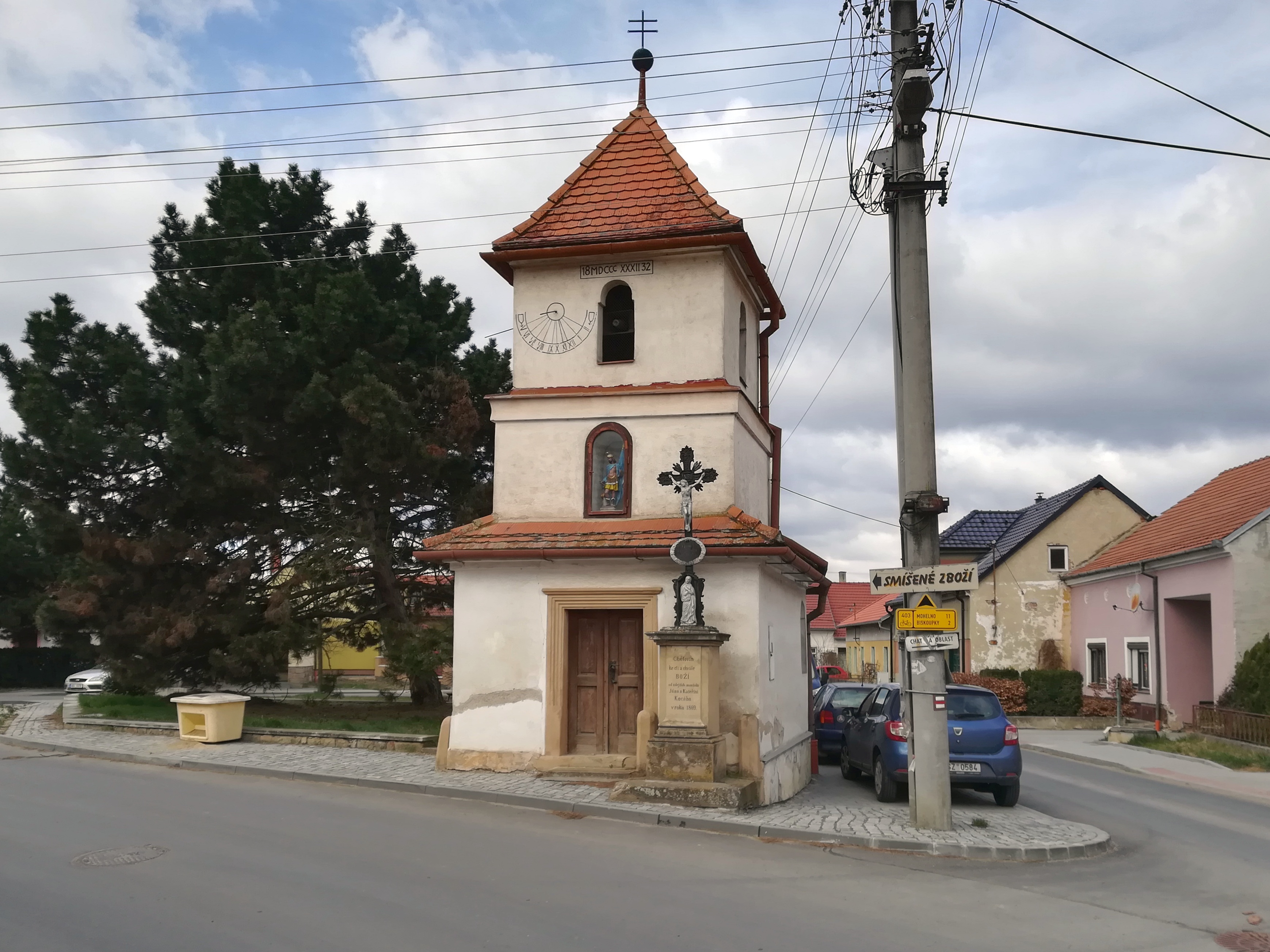 Dnešní pohled – kaple Panny Marie (Hrubšice)