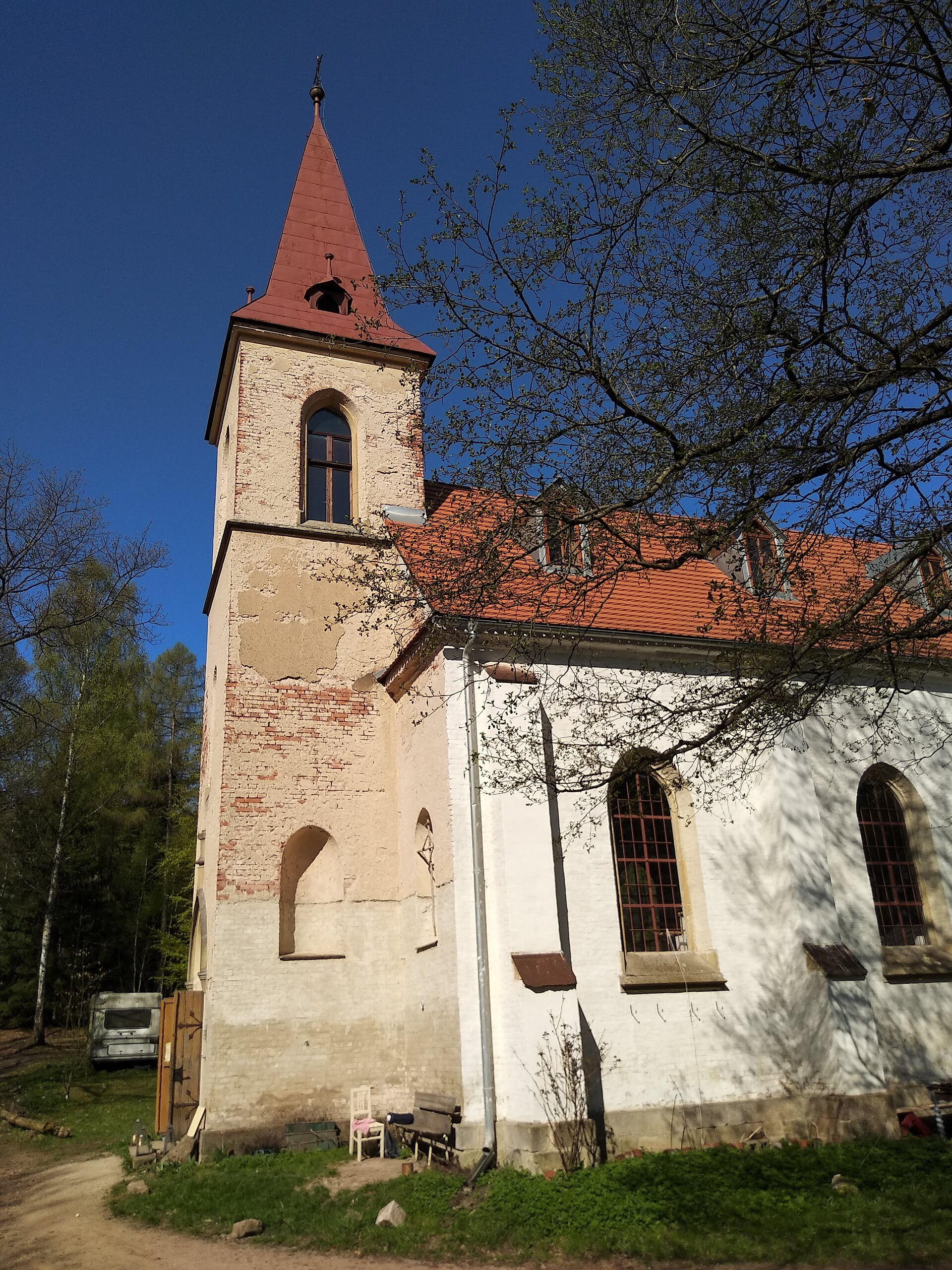 Dnešní pohled – kaple Panny Marie (Vernéřovice)
