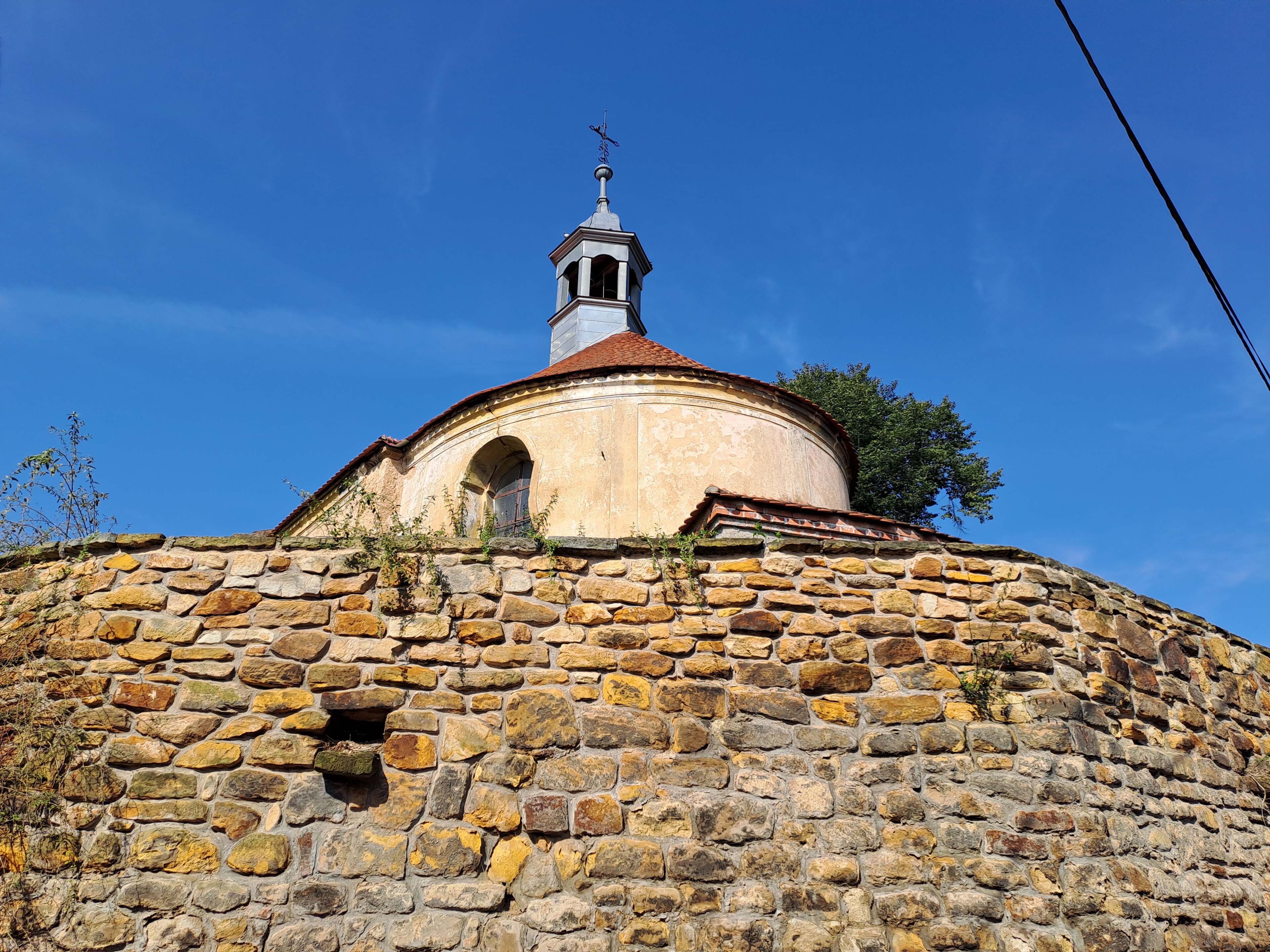 Dnešní pohled – kostel Stětí svatého Jana Křtitele (Cvrčovice)