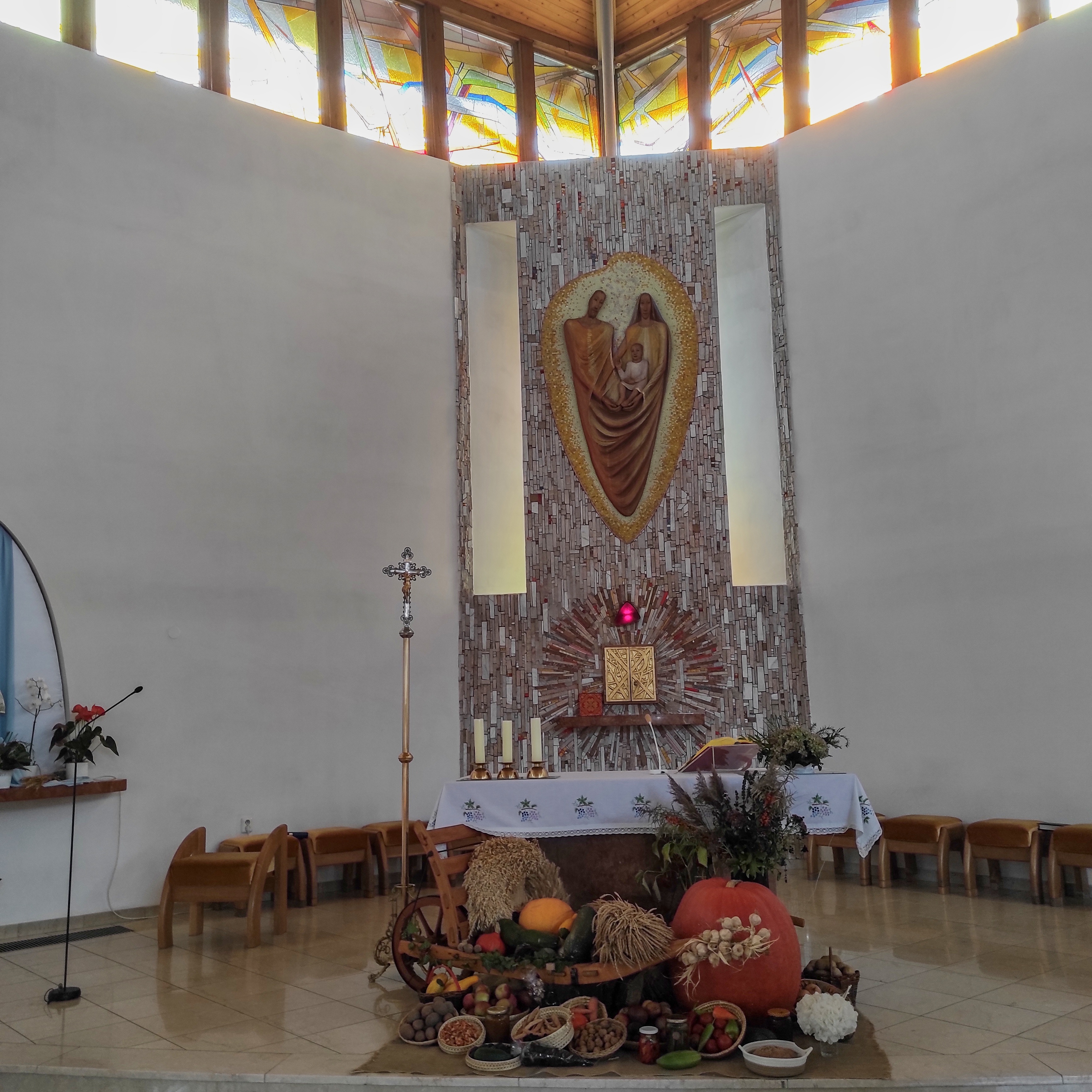 Dnešní pohled – kostel svaté Rodiny (Luhačovice)