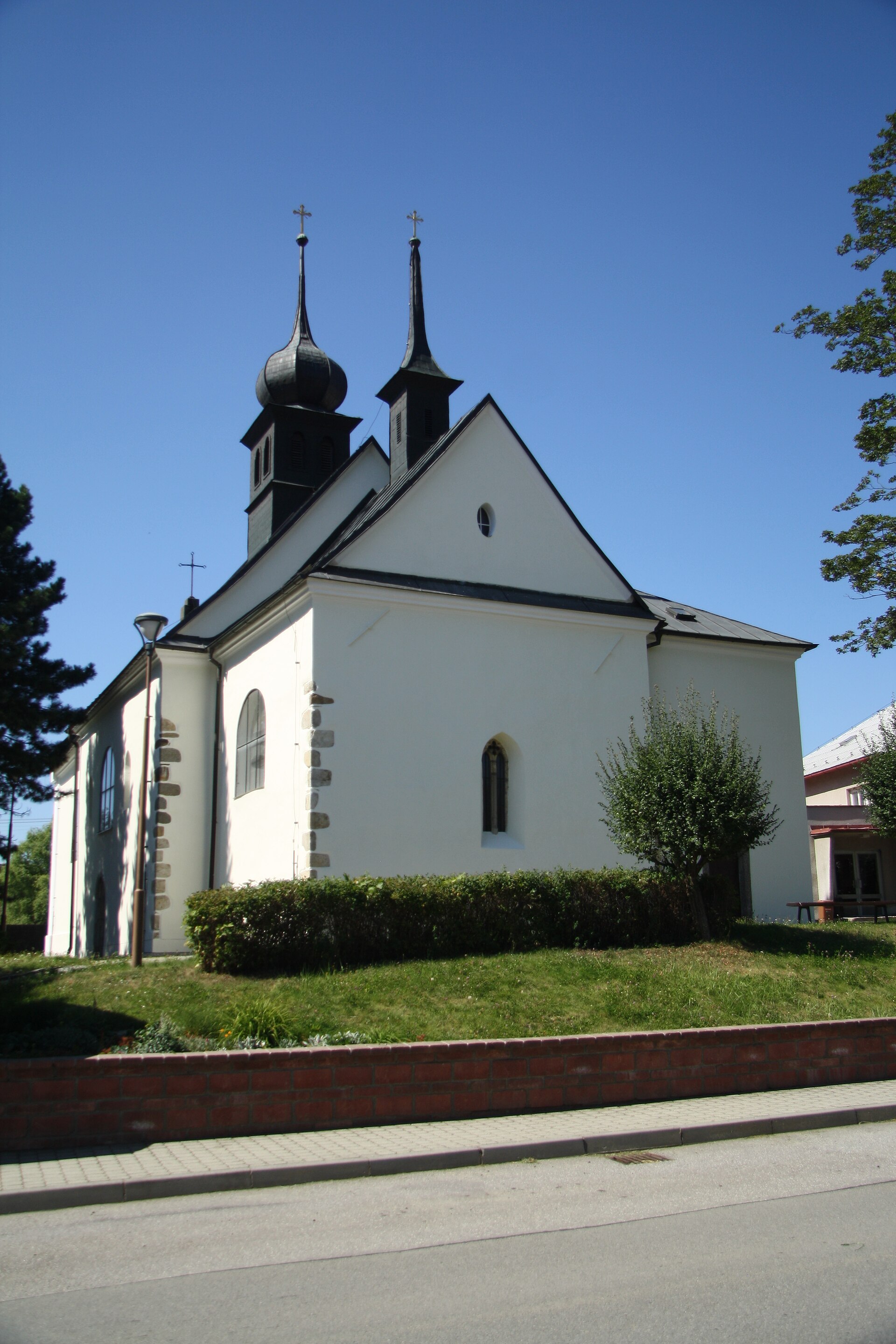 Dnešní pohled – kostel svatého Martina (Horní Bory)