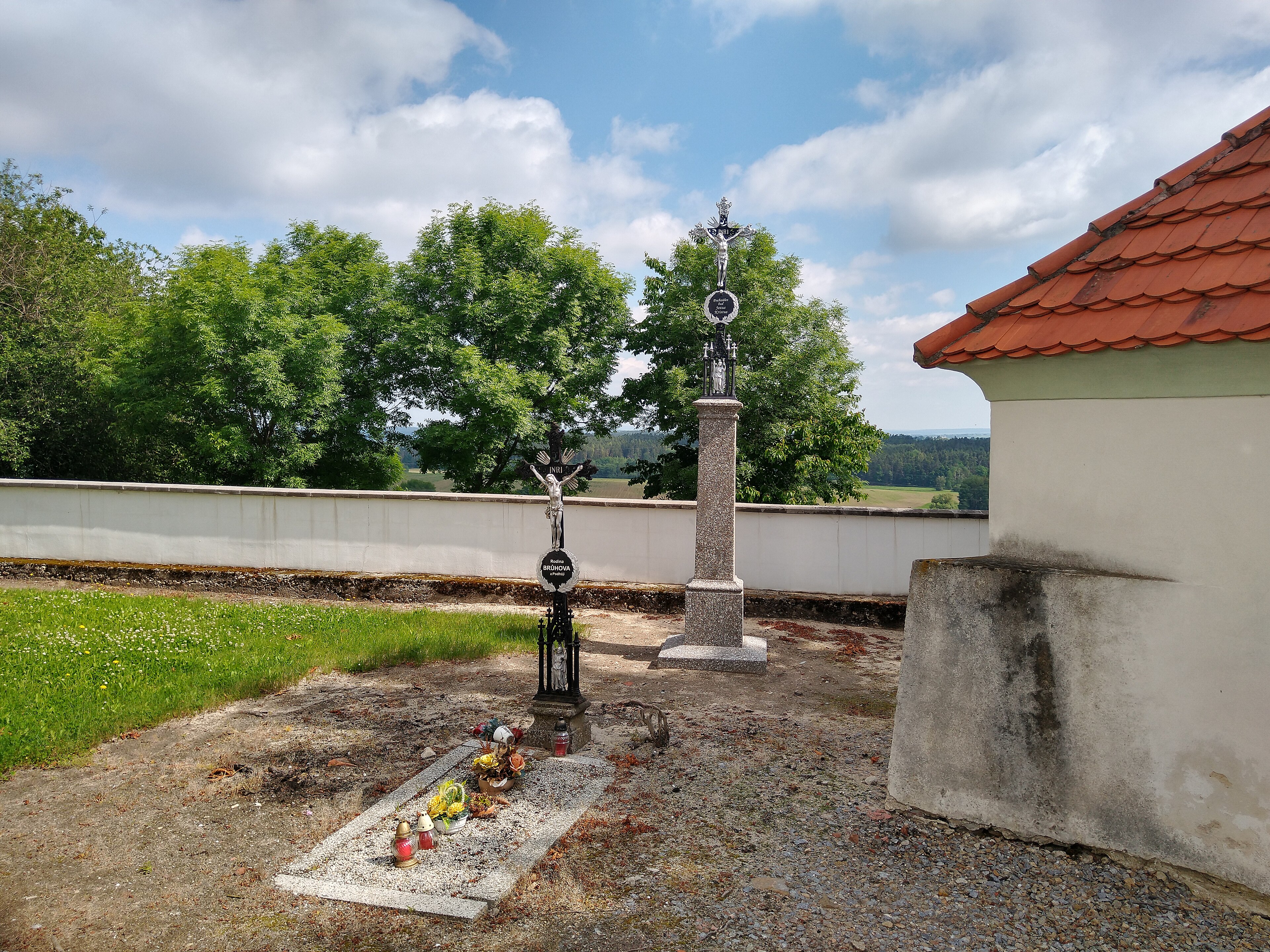 Dnešní pohled – kostel svatého Prokopa (Křtěnov)