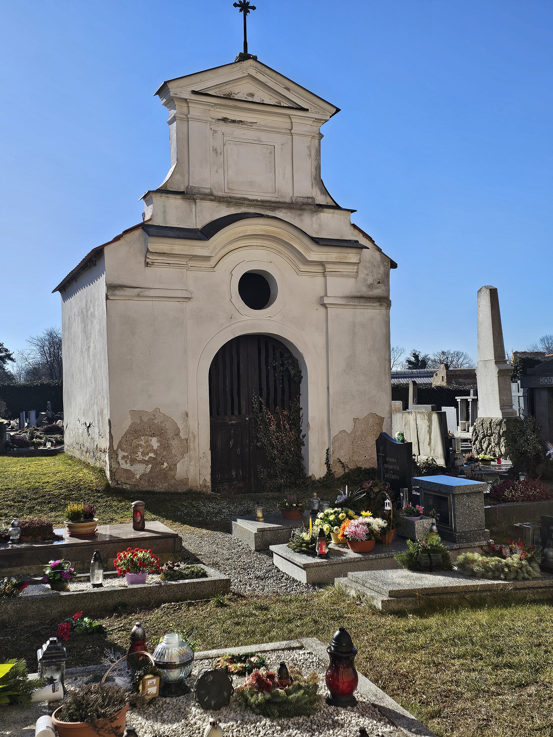 Dnešní pohled – kostel svatého Václava (Rosice)