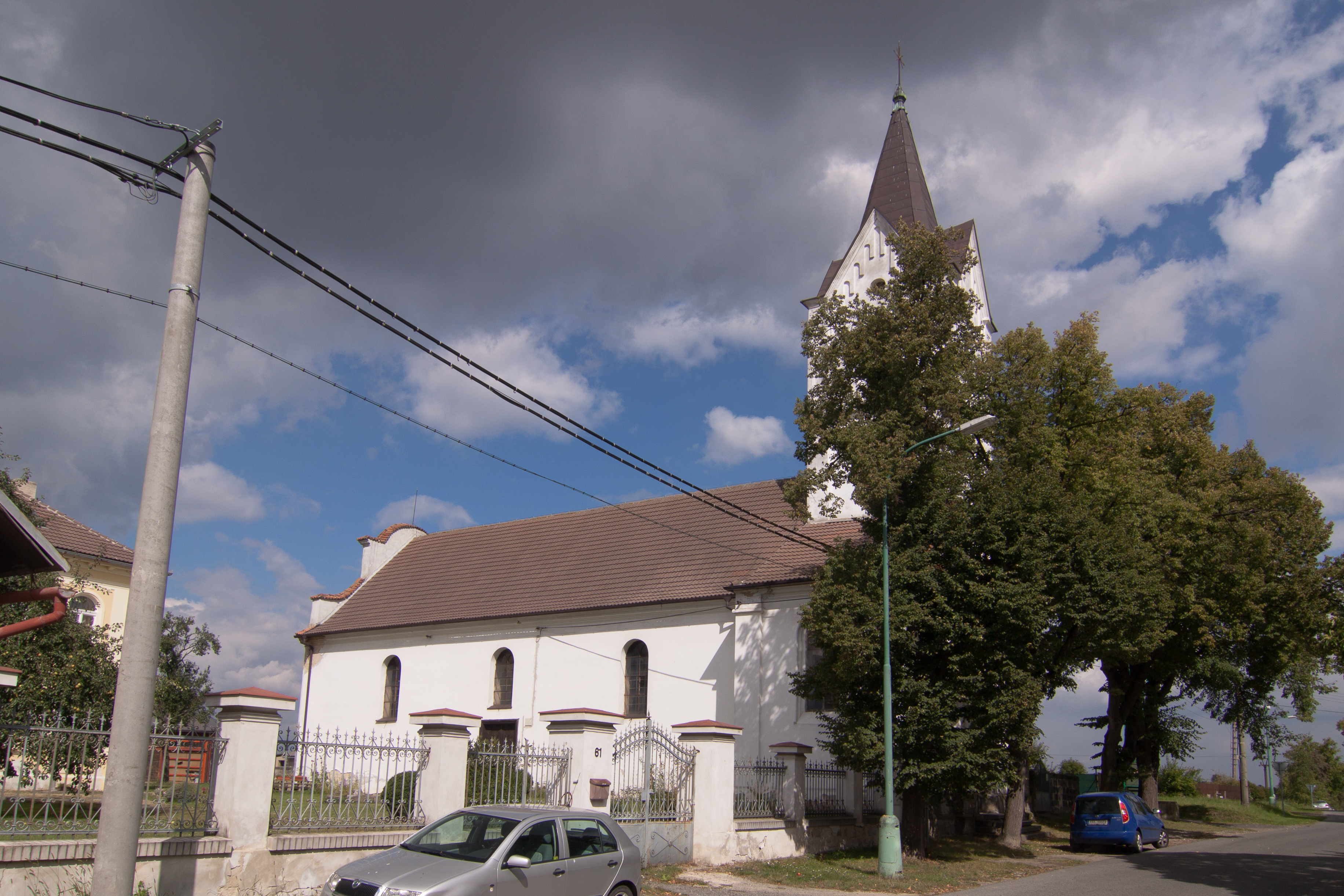 Dnešní pohled – kostel Českobratrské církve evangelické v Nebuželech