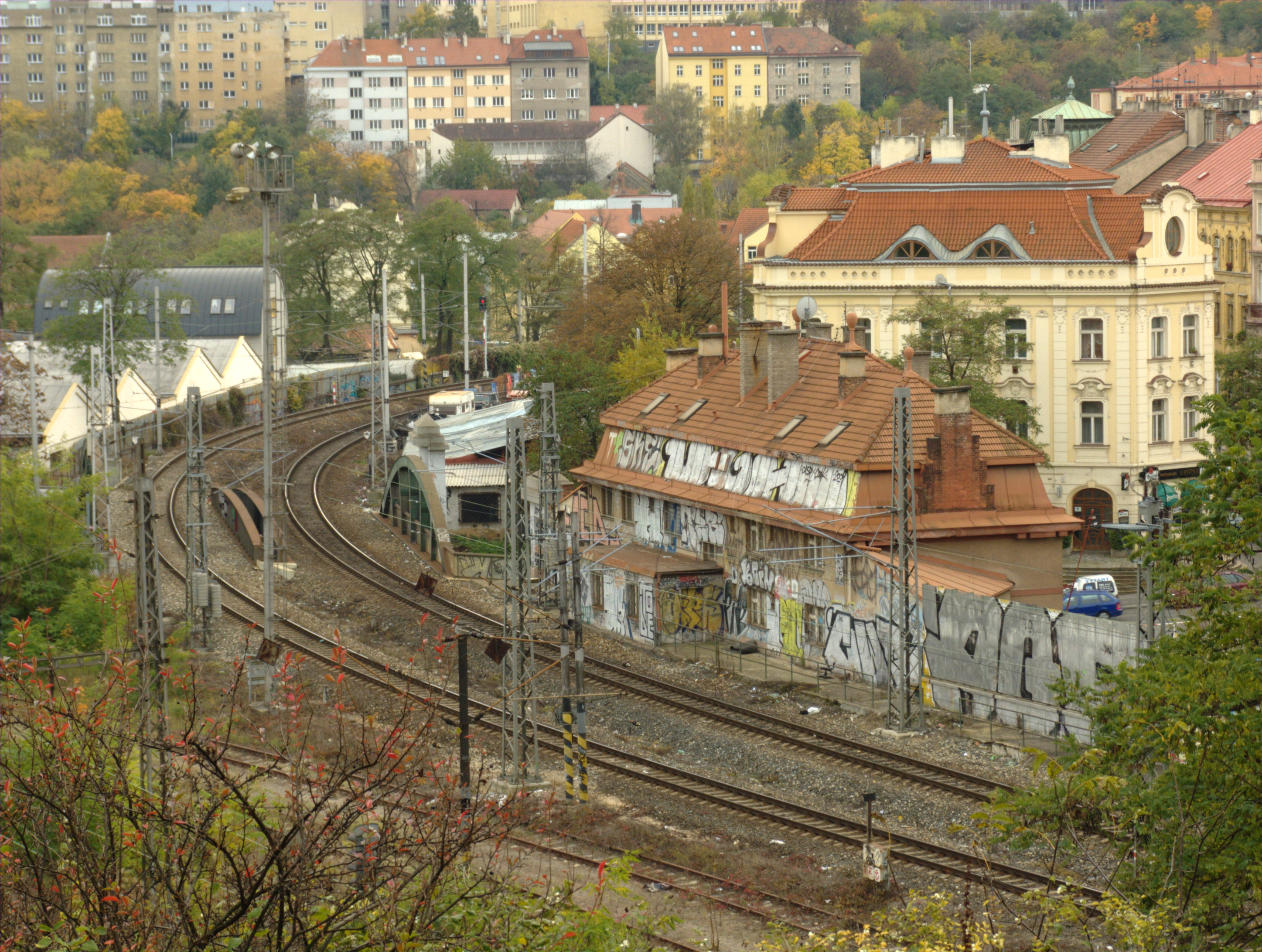 Dnešní pohled – Nuselské schody
