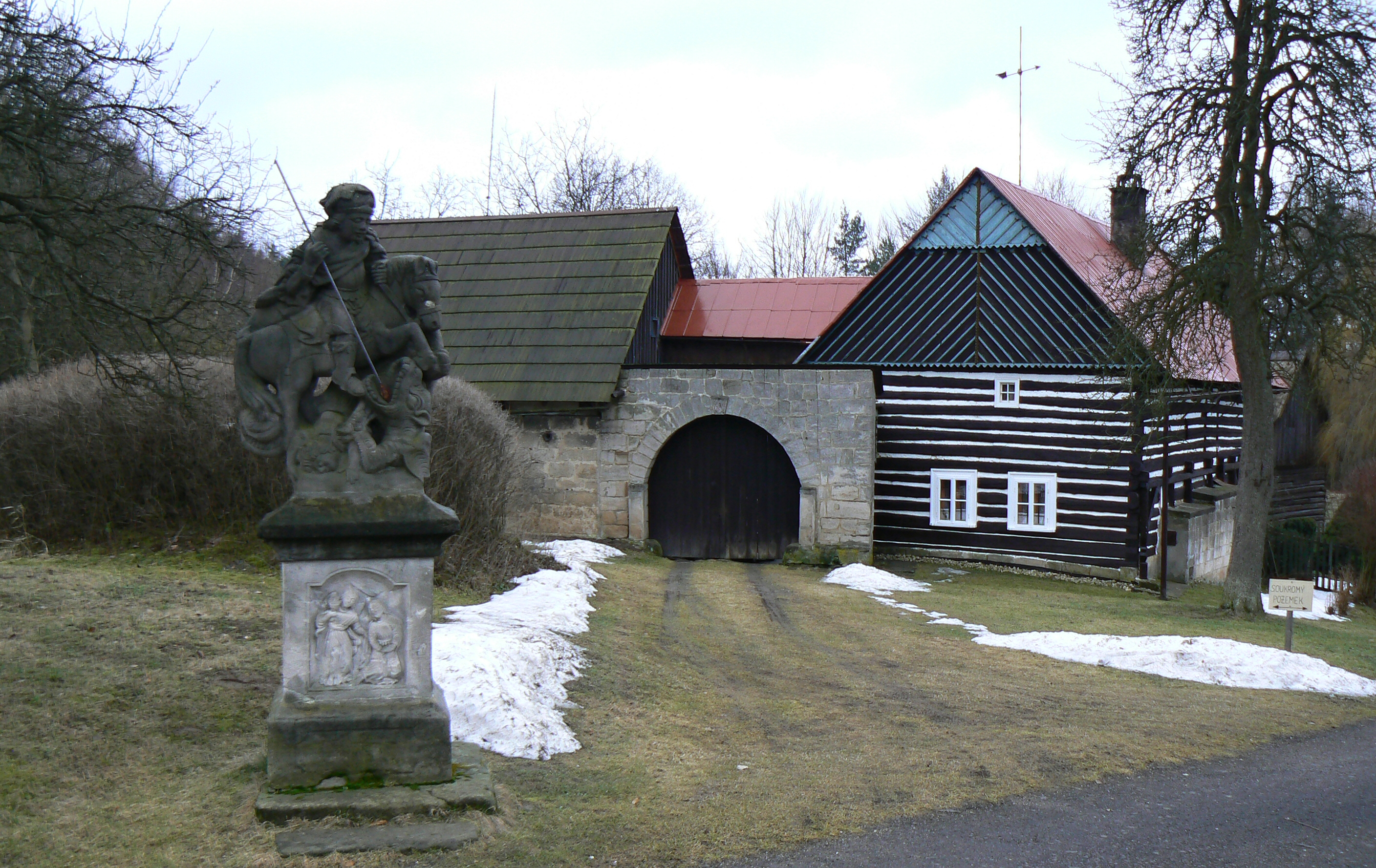 Dnešní pohled – Kopicův statek