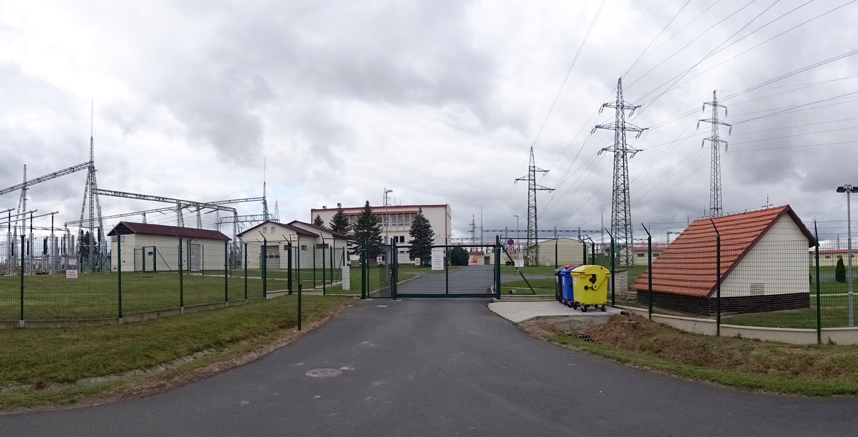 Dnešní pohled – rozvodna Přeštice