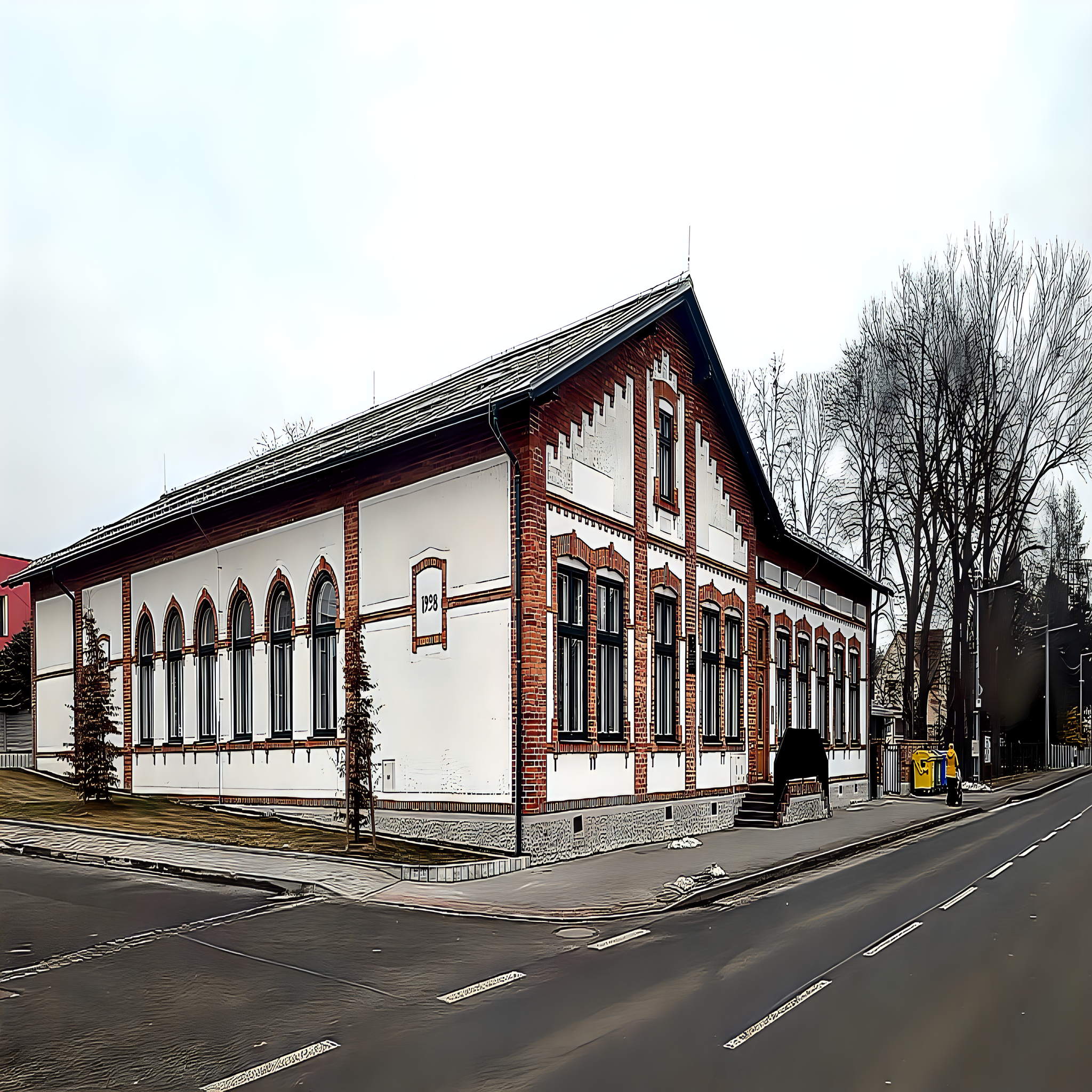 
<span>Dělnický dům, s pamětní deskou</span>
