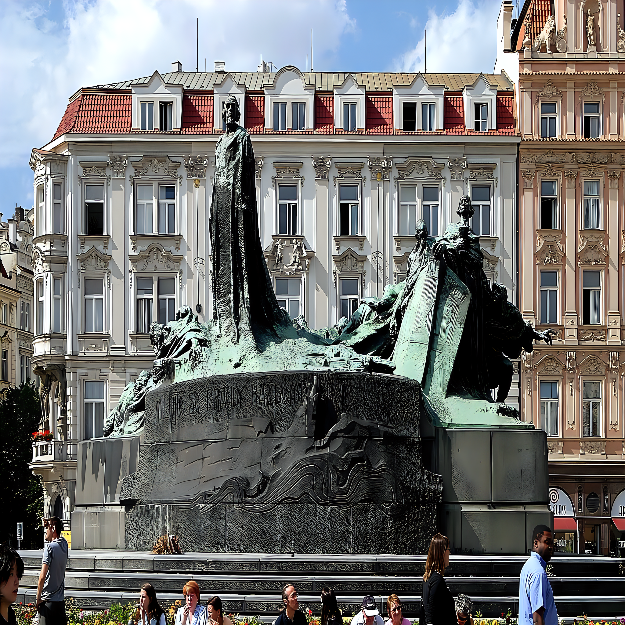 
<span>pomník Mistra Jana Husa</span>
