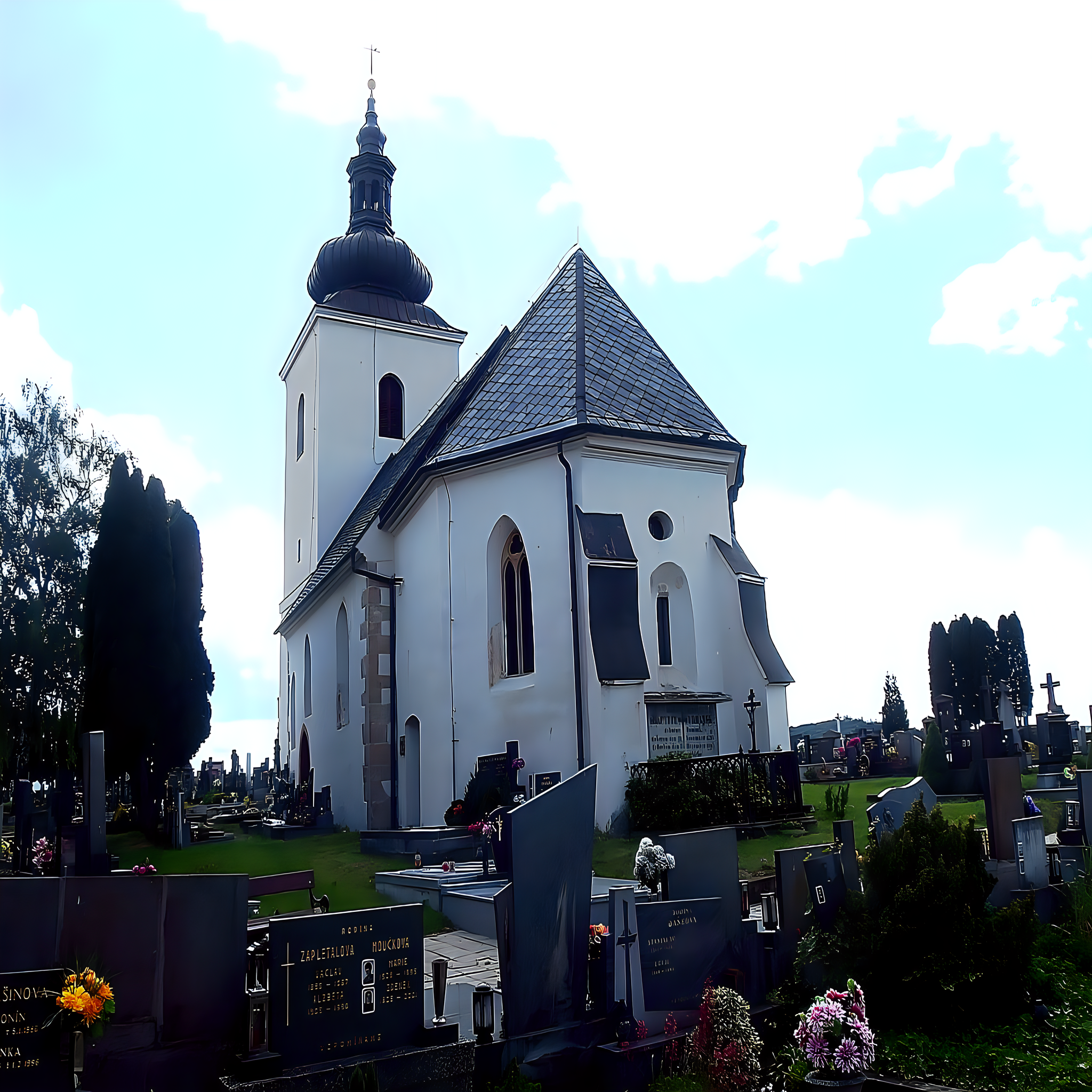 
<span>Hřbitovní kostel Nanebevzetí Panny Marie</span>
