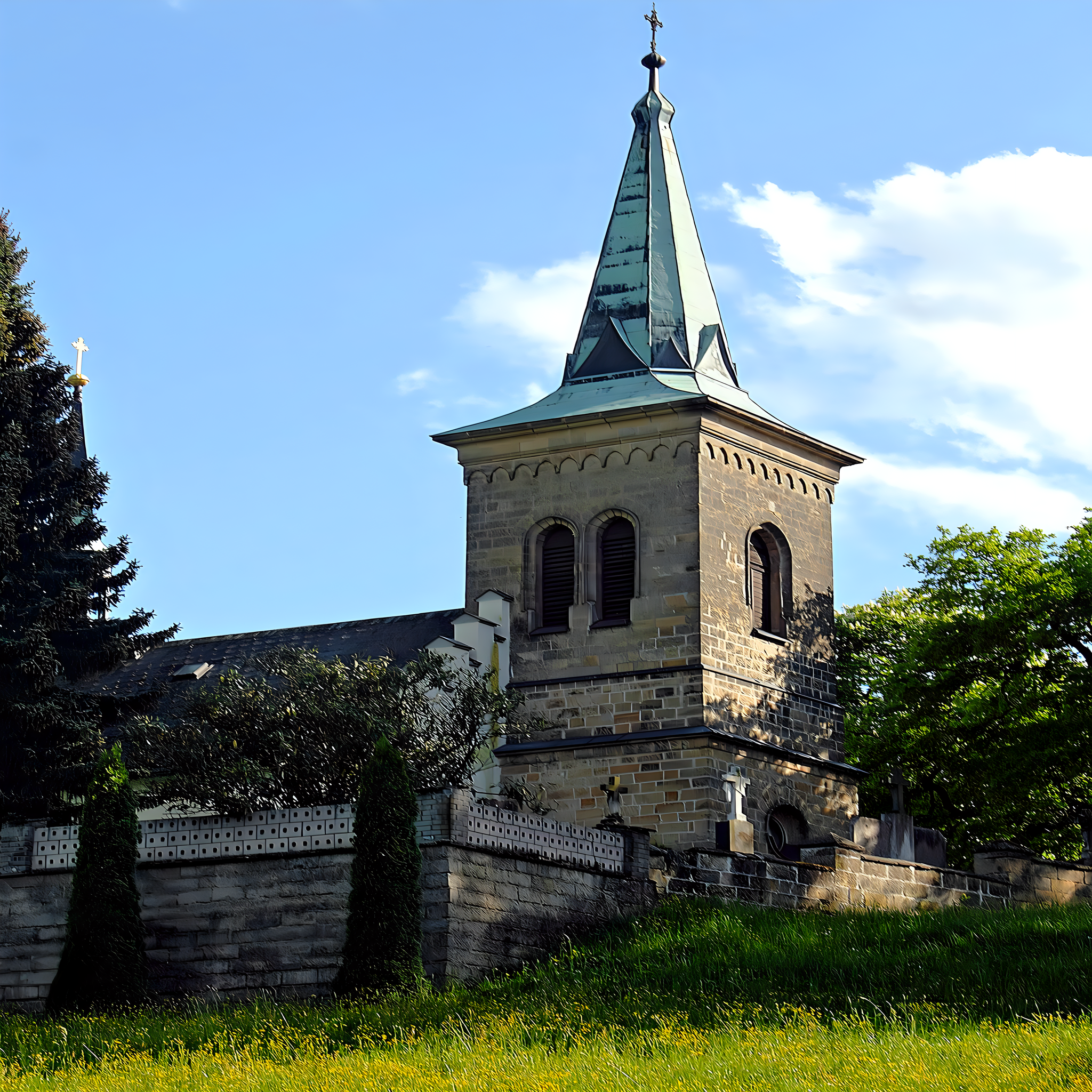 
<span>Kostel svatého Jiří (Karlovice)</span>
