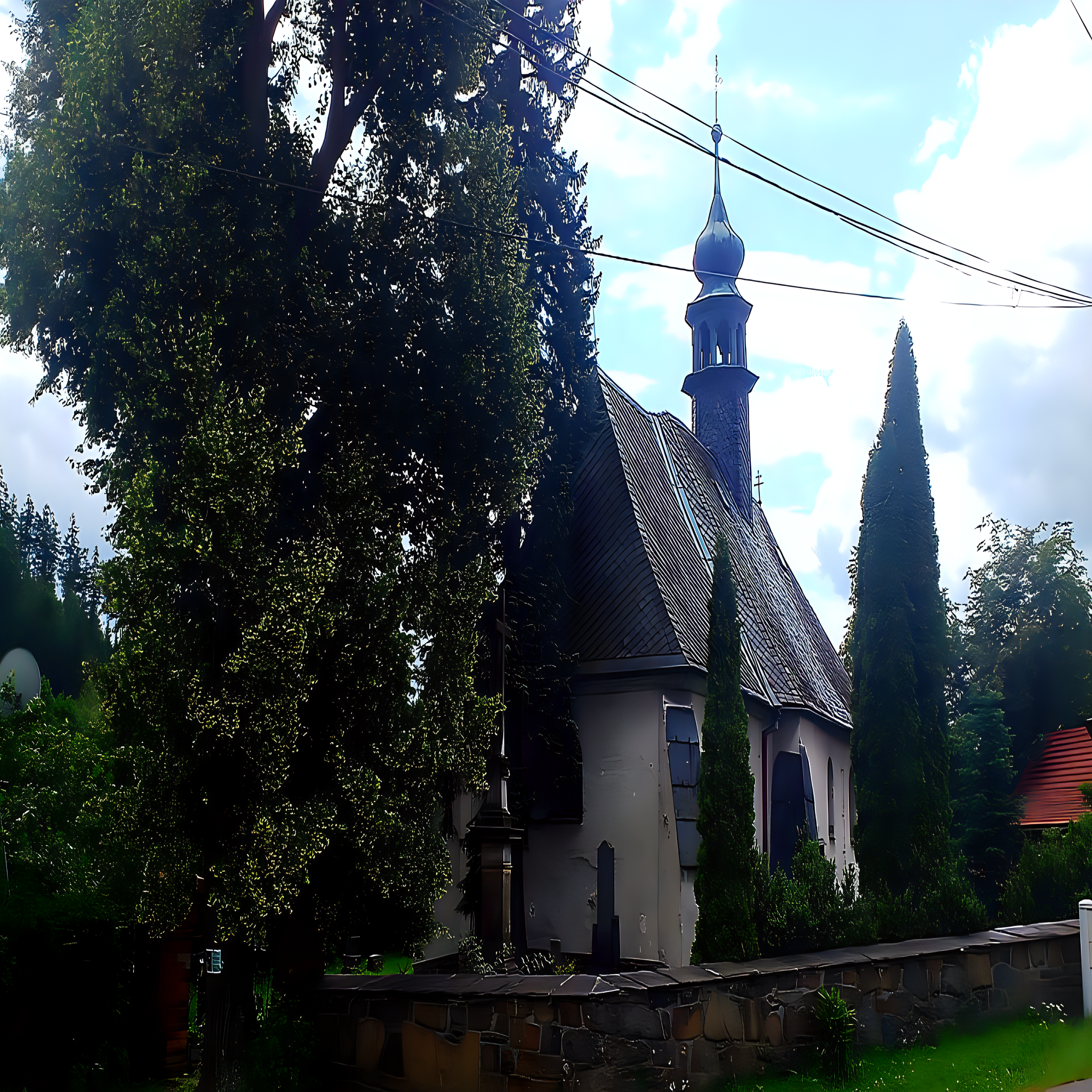 
<span>Kostel svatého Petra a Pavla (Kružberk)</span>
