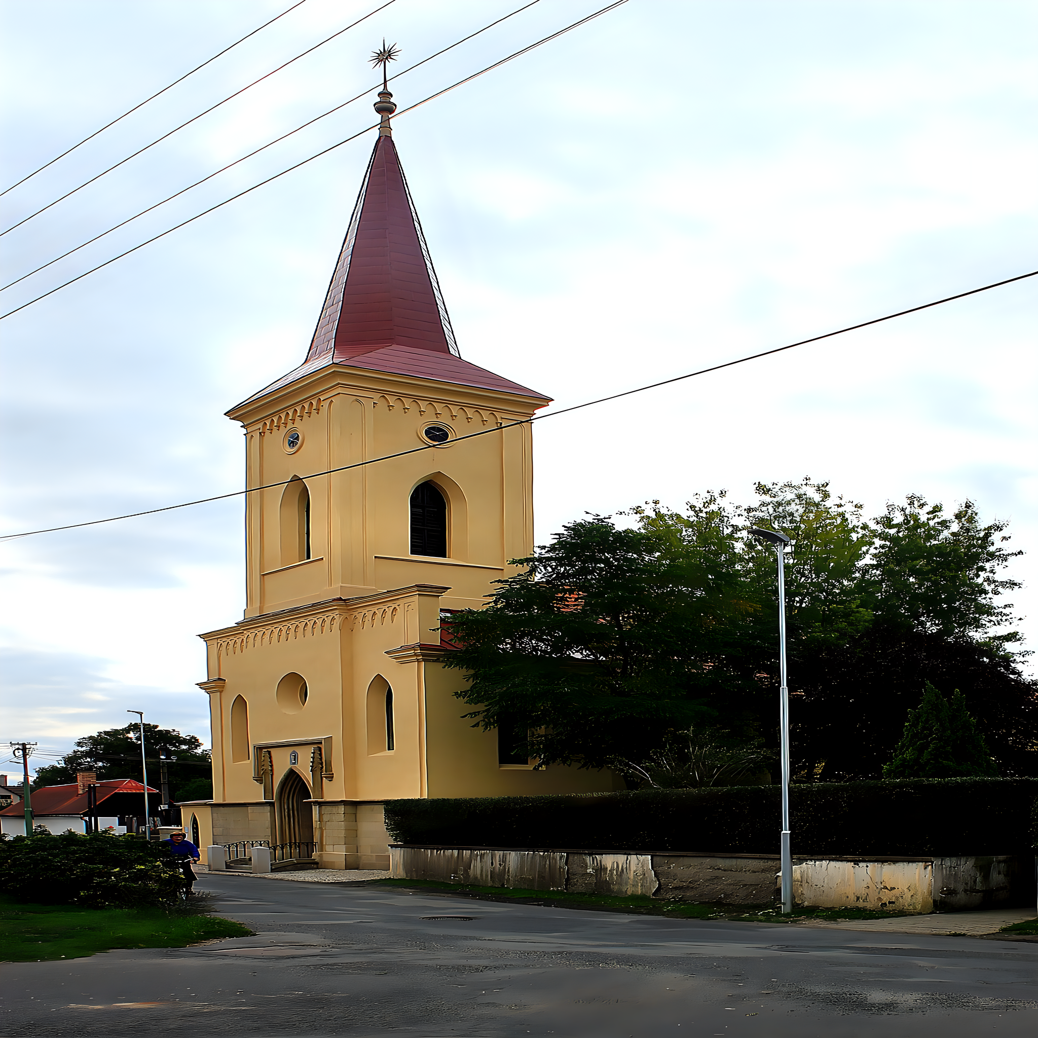 
<span>evangelický kostel v Mělnickém Vtelně</span>
