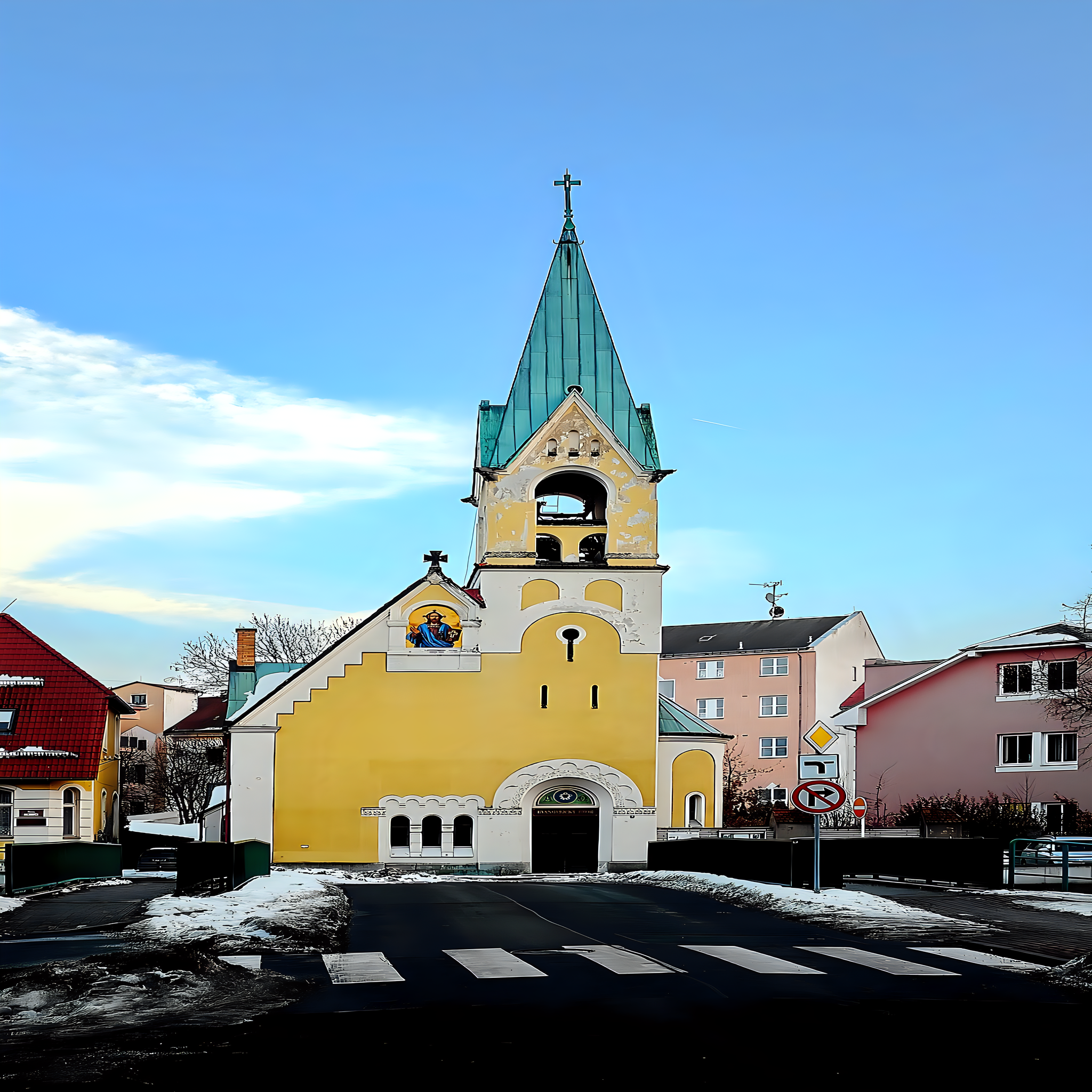 
<span>evangelický kostel v Sokolově</span>
