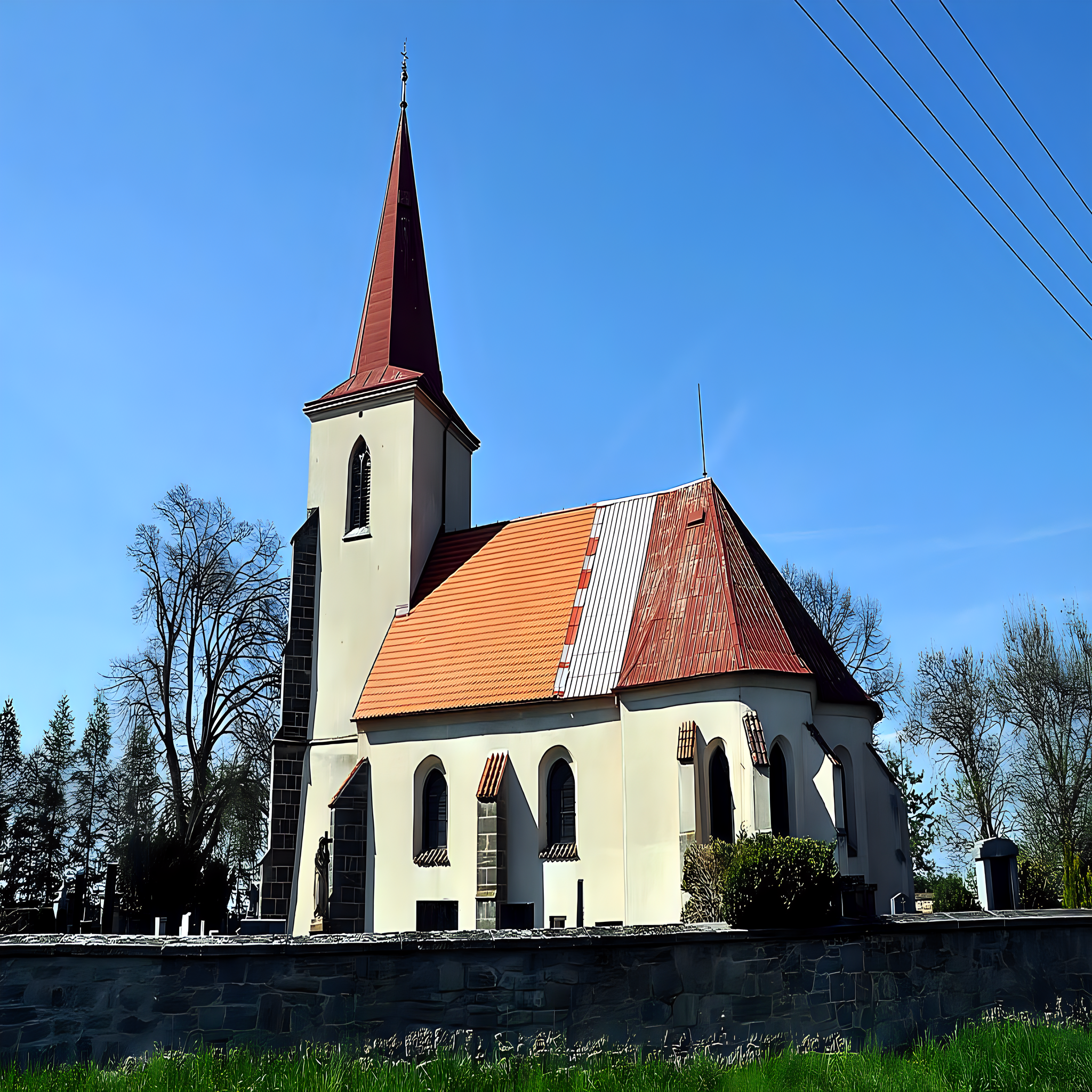 
<span>kostel svatého Jiří (Tři Bubny)</span>
