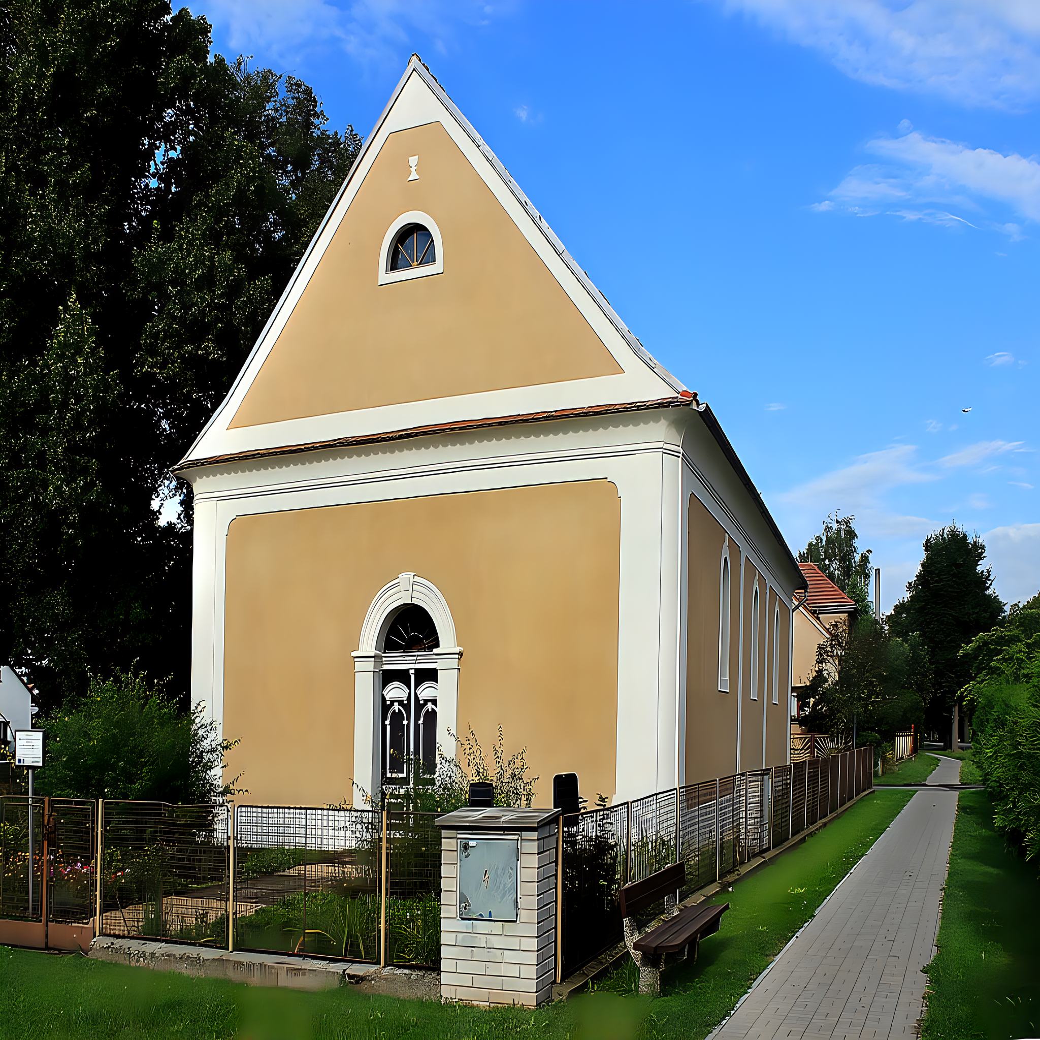 
<span>toleranční modlitebna</span>
