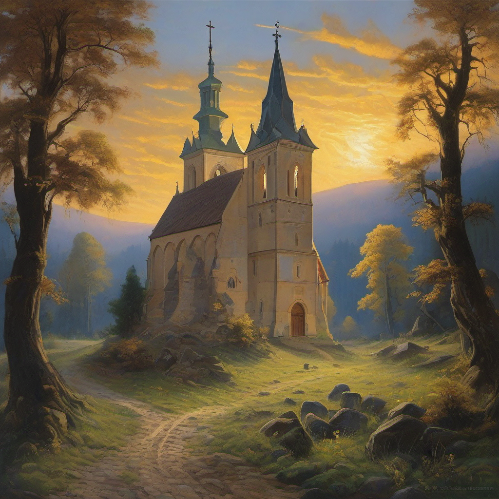 Pověst: evangelický kostel v Horních Dubenkách