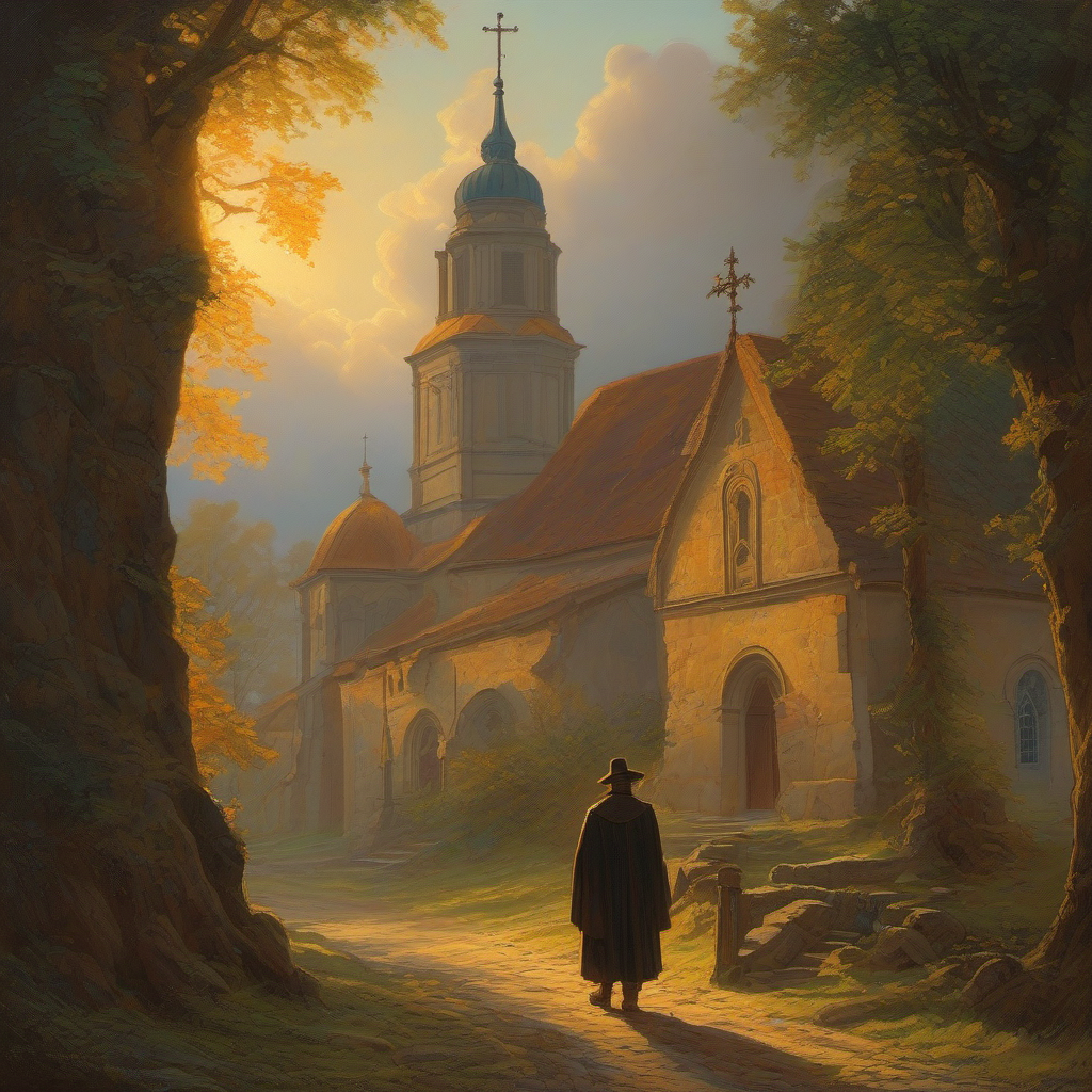 Příběh: kostel svatého Ondřeje s Mozartovými sady