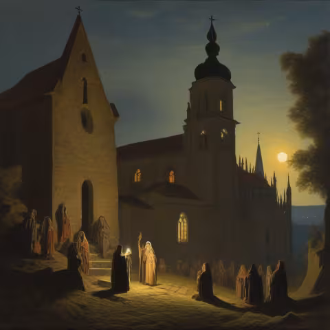 Pověst: kostel Nanebevzetí Panny Marie (Hevlín)