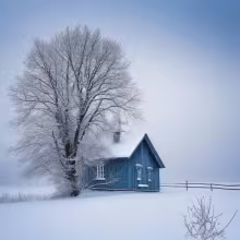 kostel svatého Jiří (Horní Slavkov) – winter