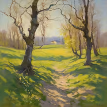 kostel svatého Jiří v Dobranově – spring