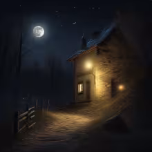 Vyšehradské sady – noc
