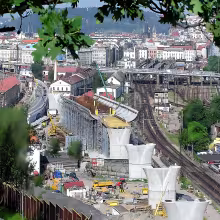 přemostění Masarykova nádraží