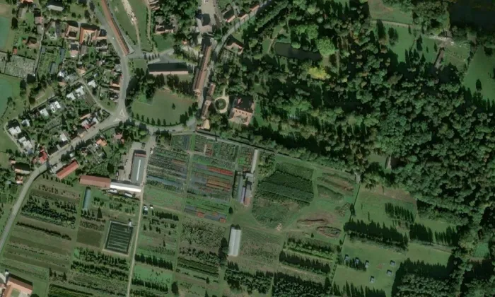 Žehušice – letecký pohled
