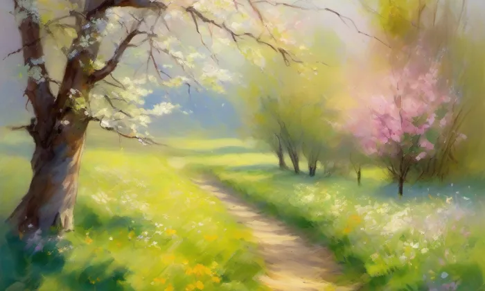 Čelakovského sady – spring