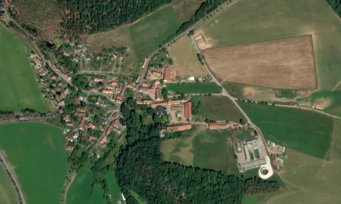 Čelina – letecký pohled