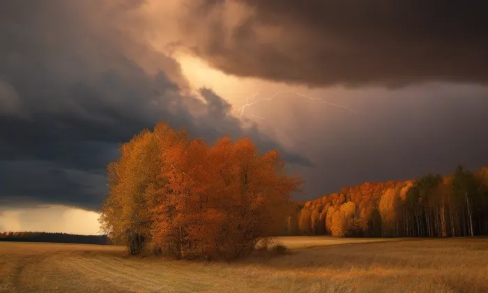 Červený kostel v Teplicích – autumn