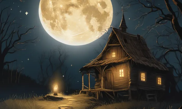Česká Ves – noc
