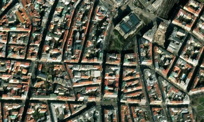 Žitná brána – letecký pohled