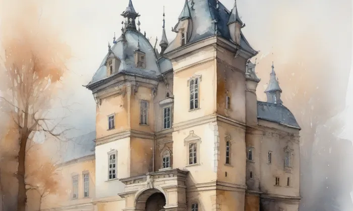 Štěnovice – akvarel