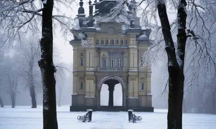 Šternberský palác na Malé Straně – winter