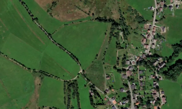 Achatzův mlýn – letecký pohled