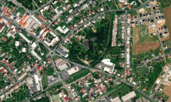 Americký park – letecký pohled